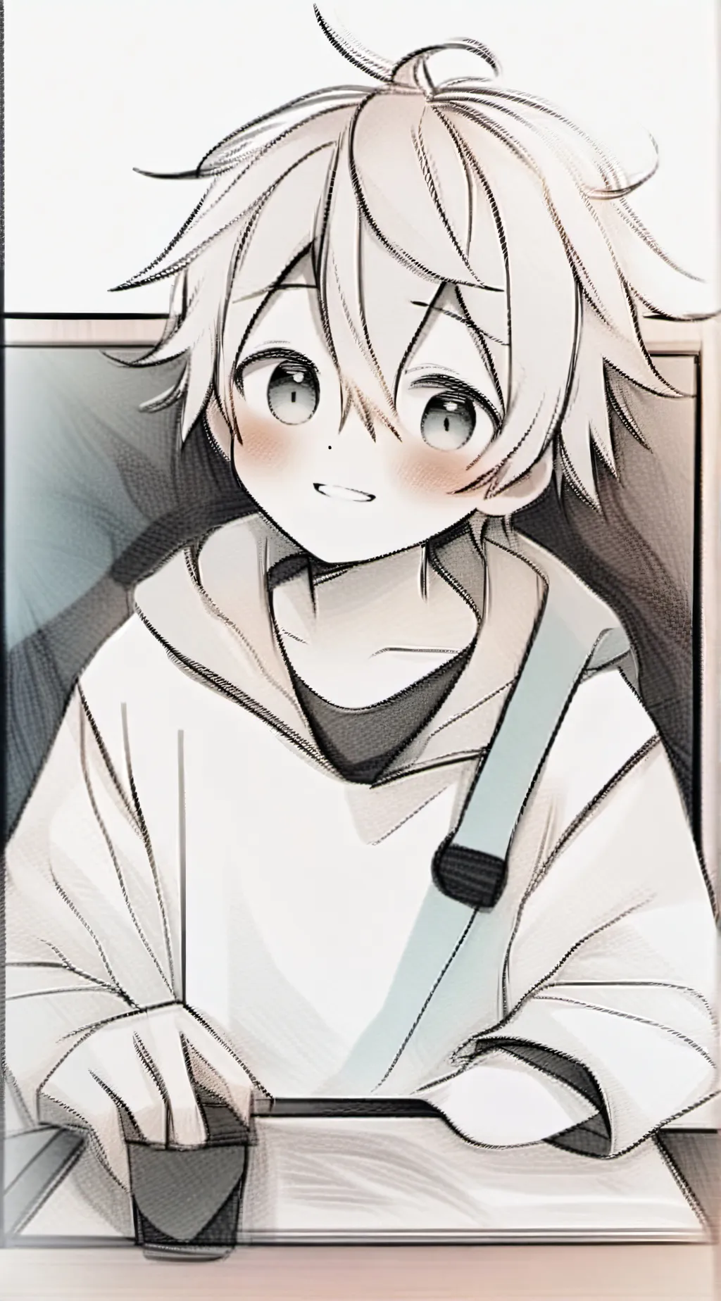 ai character: piano meme background