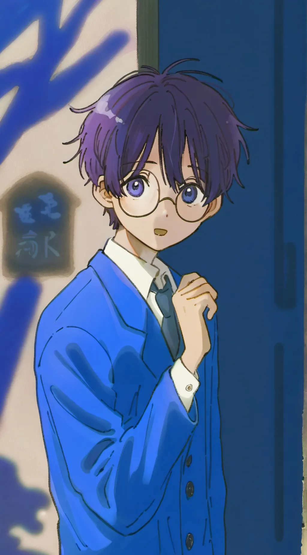 ai character: Justin Lee  background