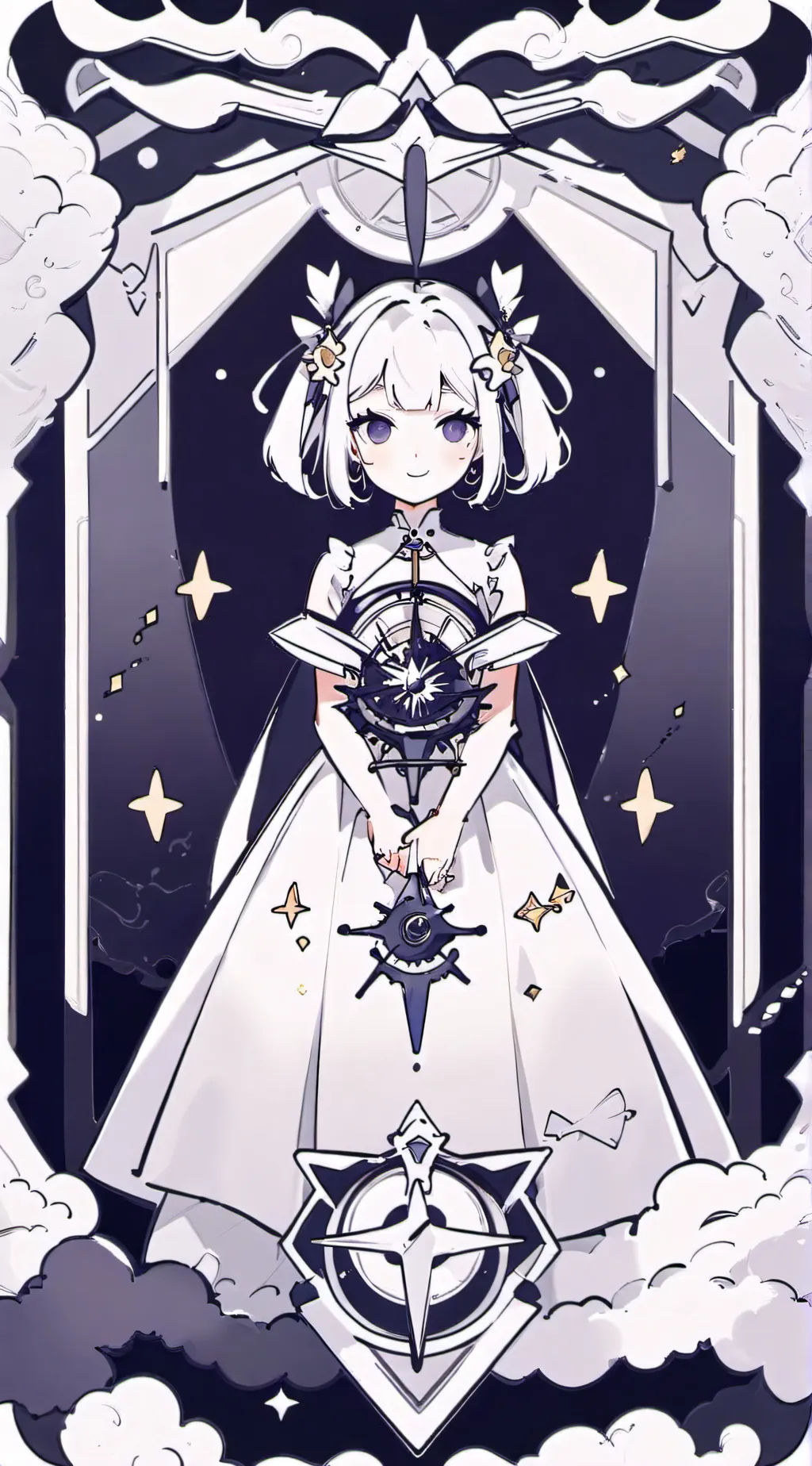 ai character: Aurora background