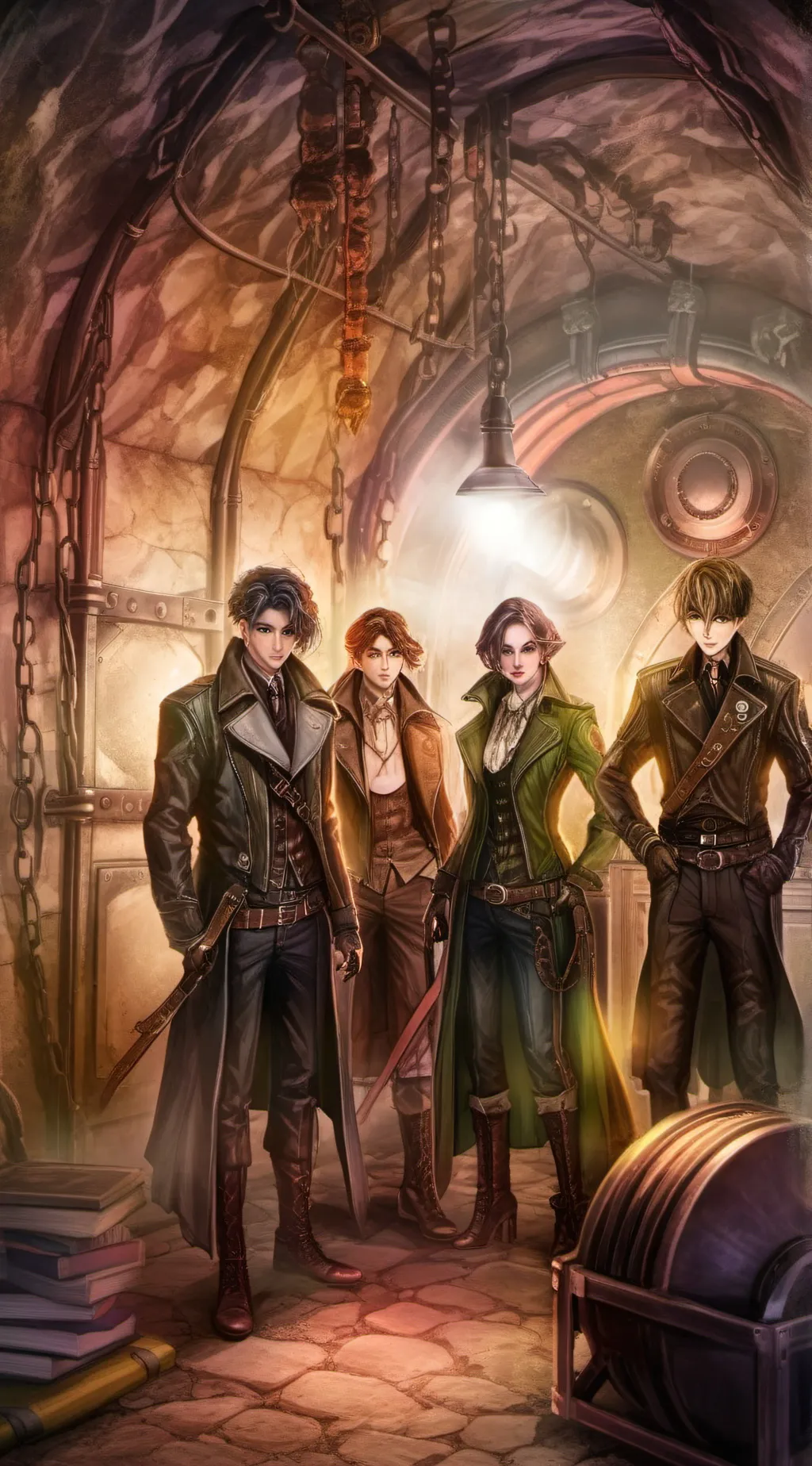 ai character: Underground bunker background