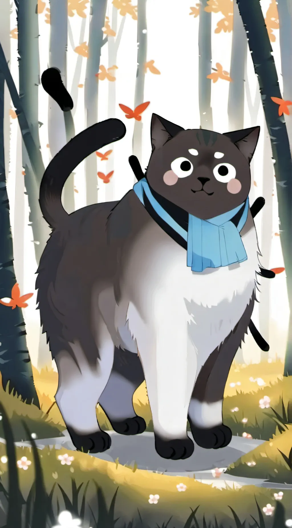 ai character: 🤍✨Lost Cat✨🤍 background