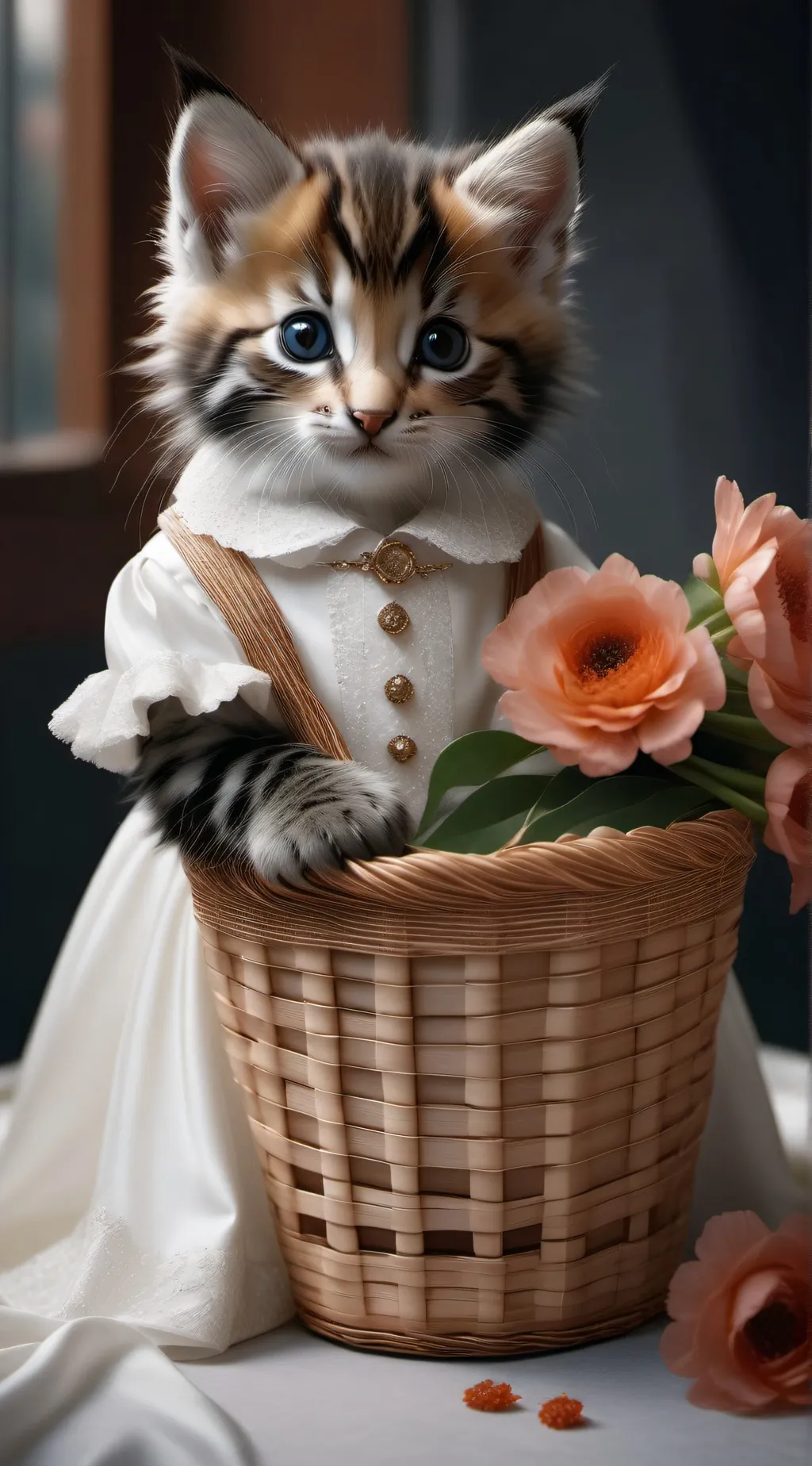 ai character: pearl the kitten background