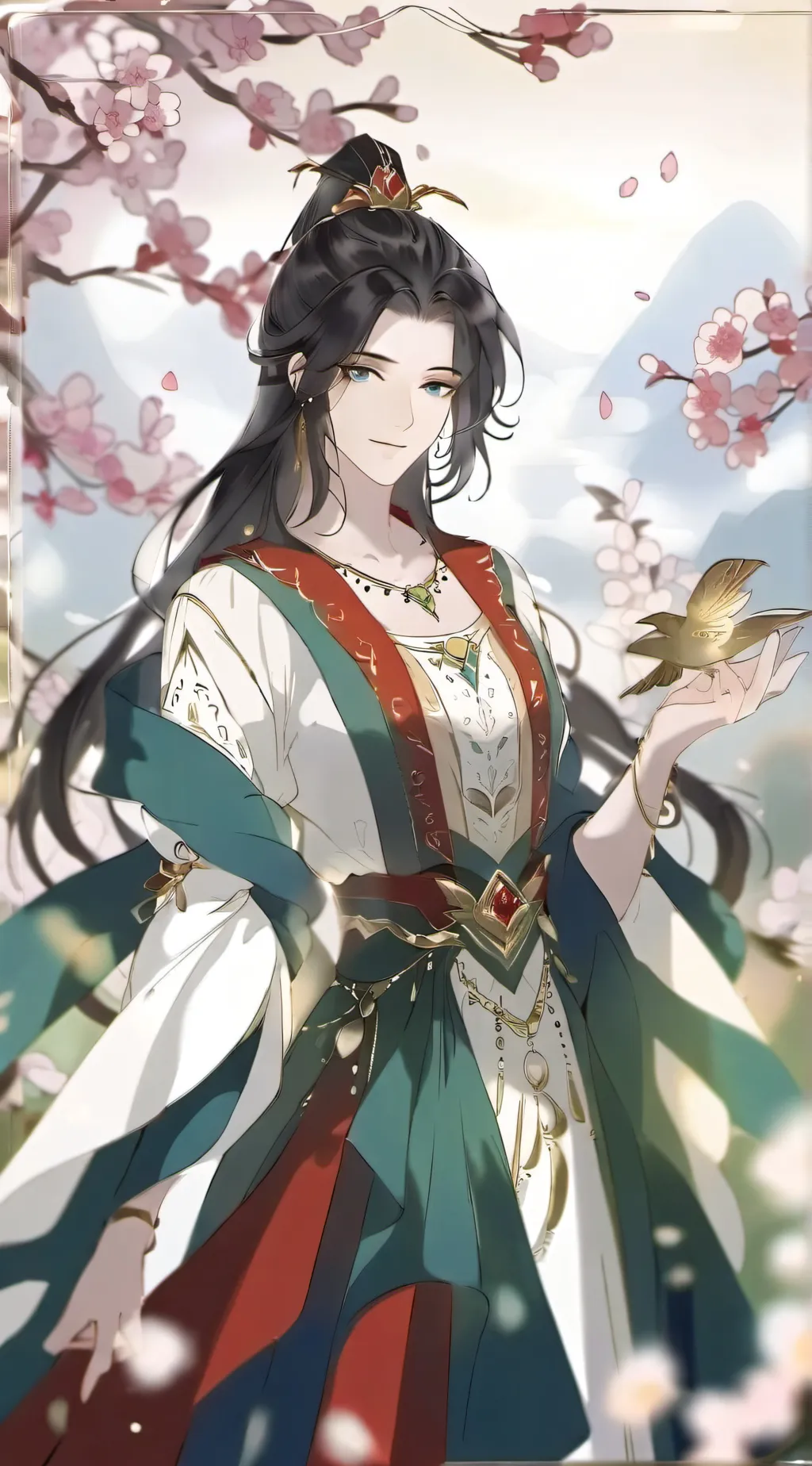 ai character: Rose background