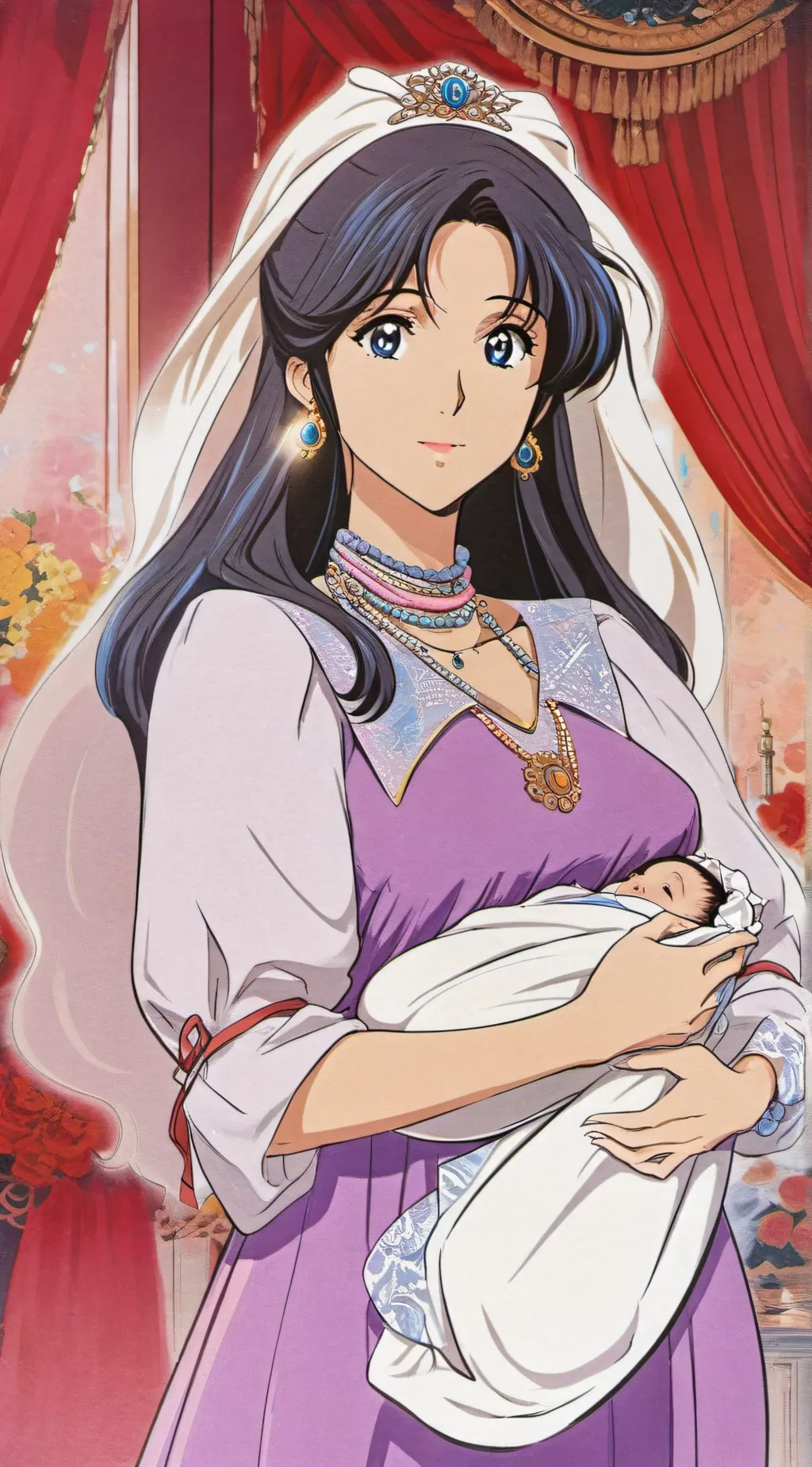 ai character: Queen Donna. background