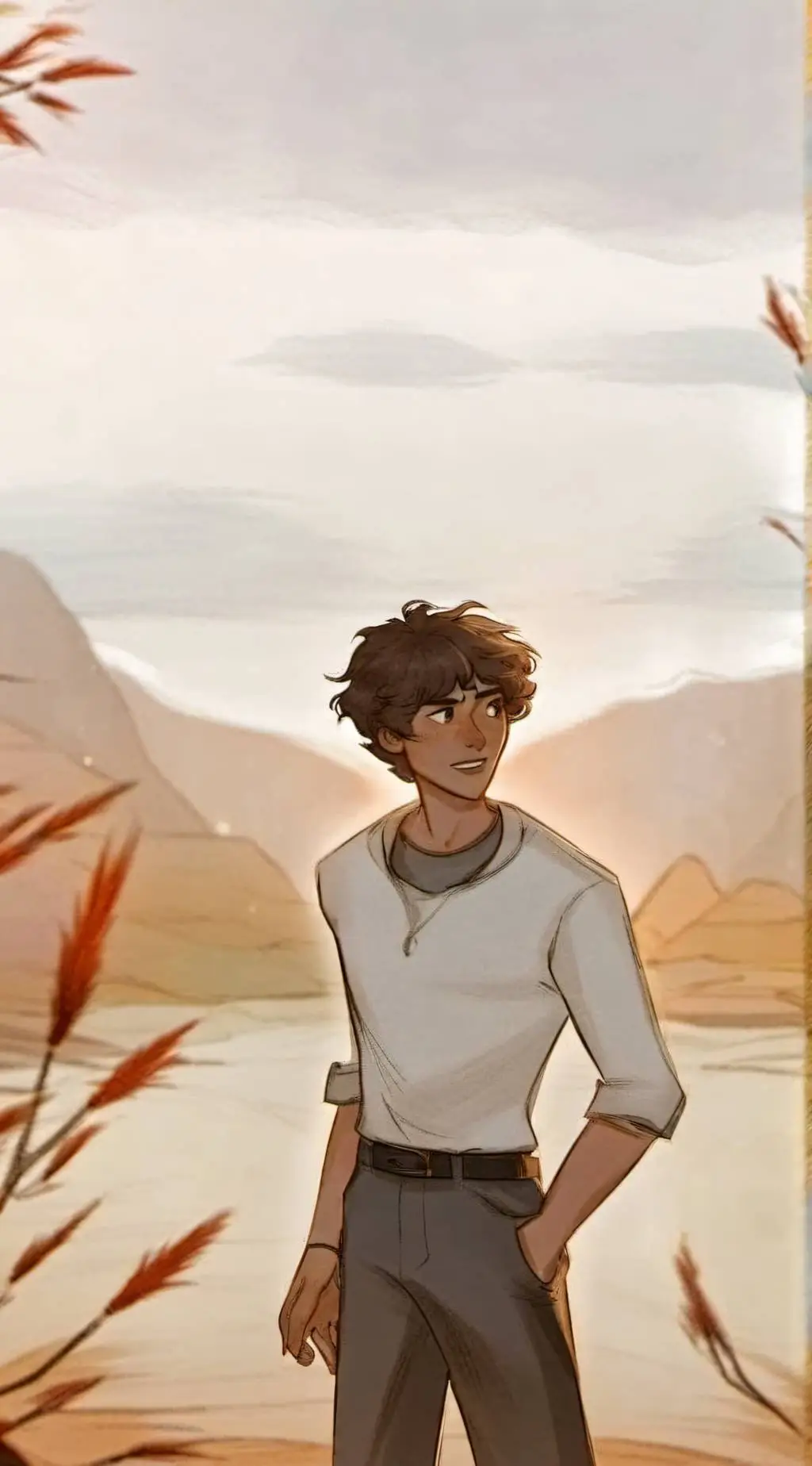 ai character: Leo Valdez  background