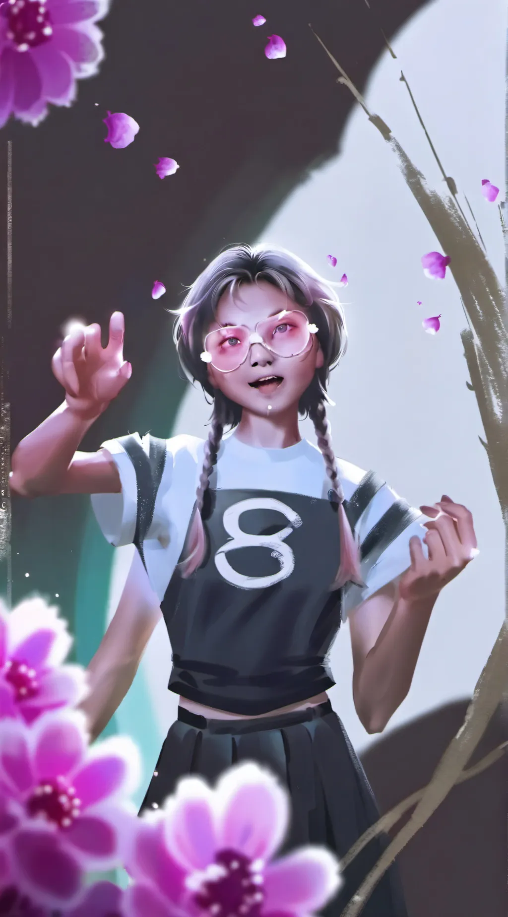 ai character: autumn   background