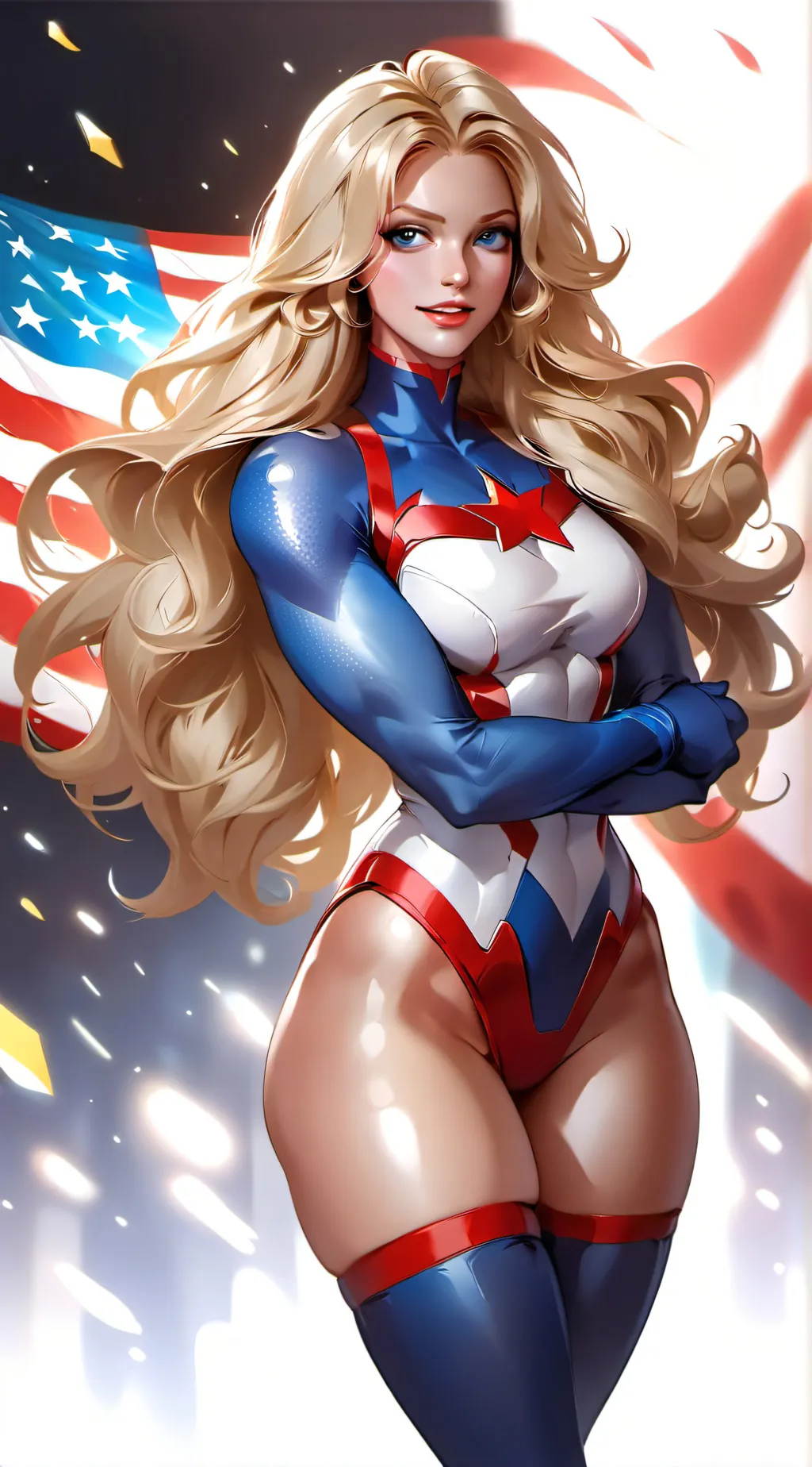 ai character: Ms. America background