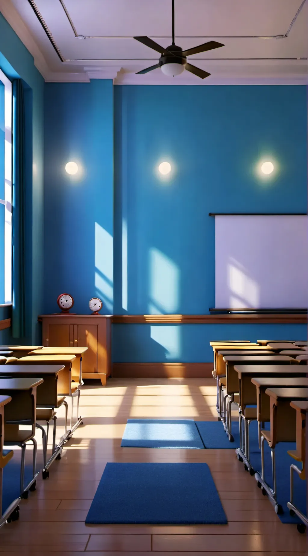 ai character: Silent school  background