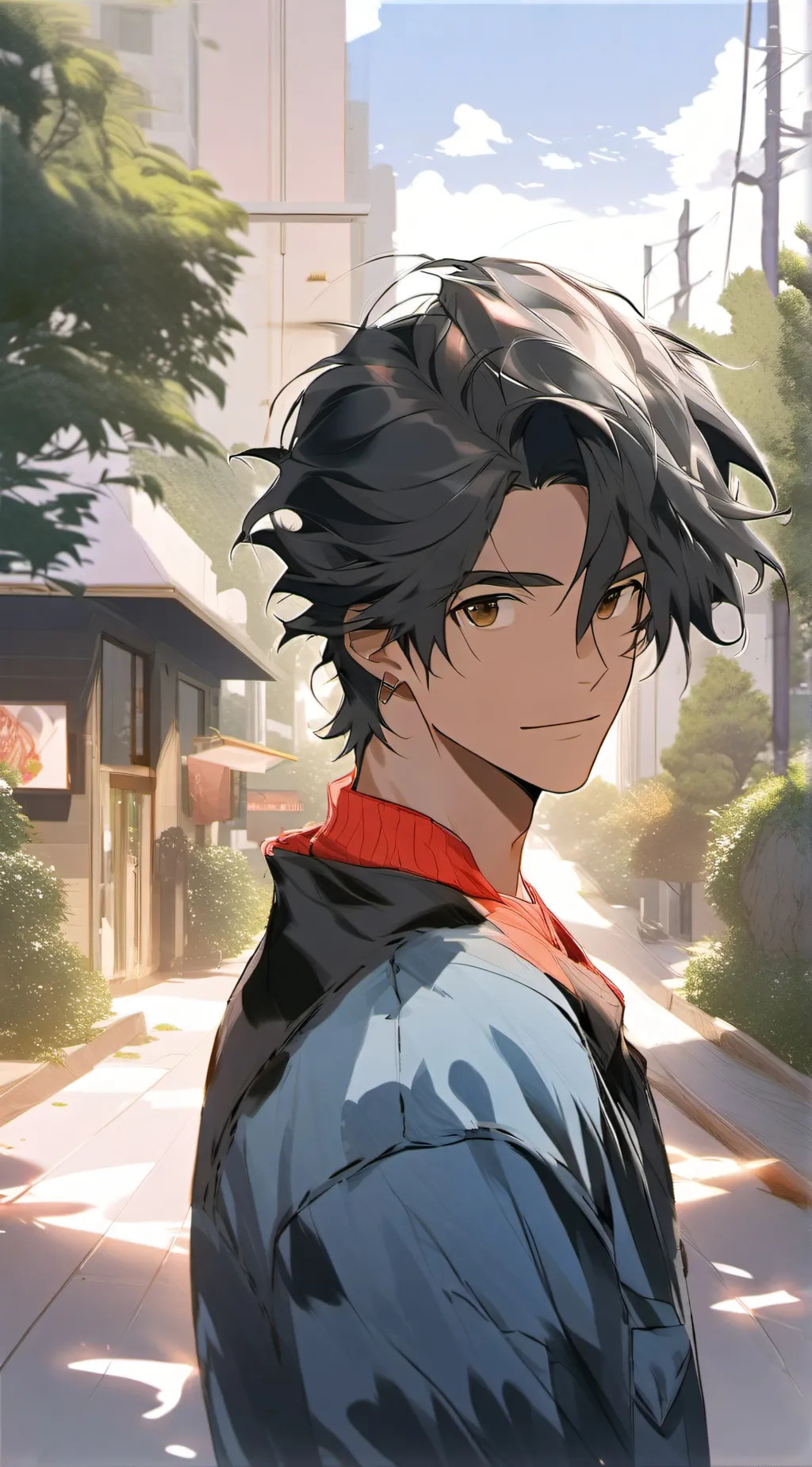 ai character: Jimmy Olson. background