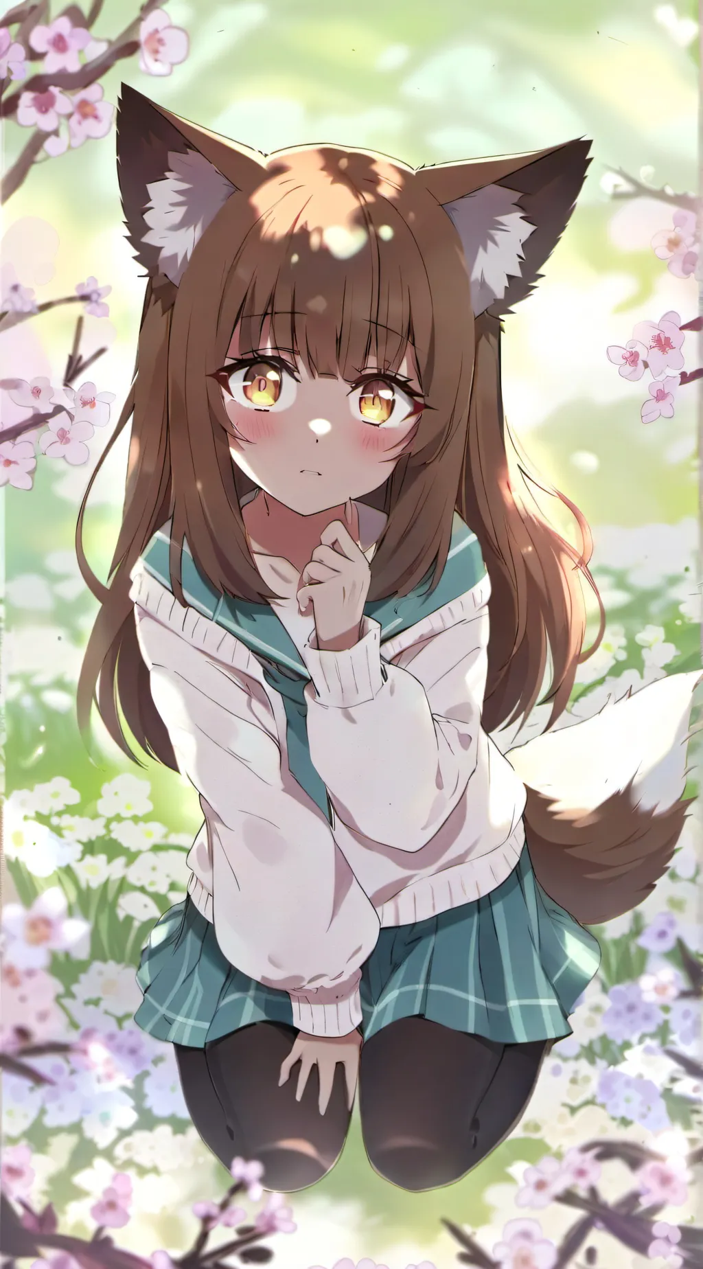 ai character: Sakura background