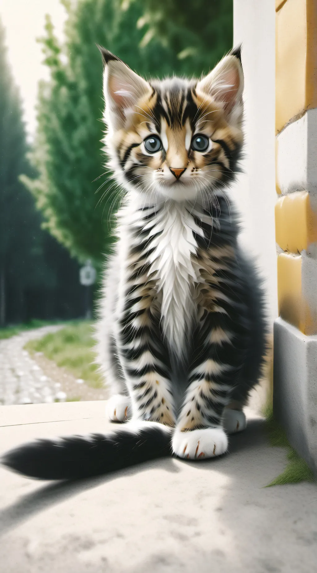 ai character: Hungry cat background