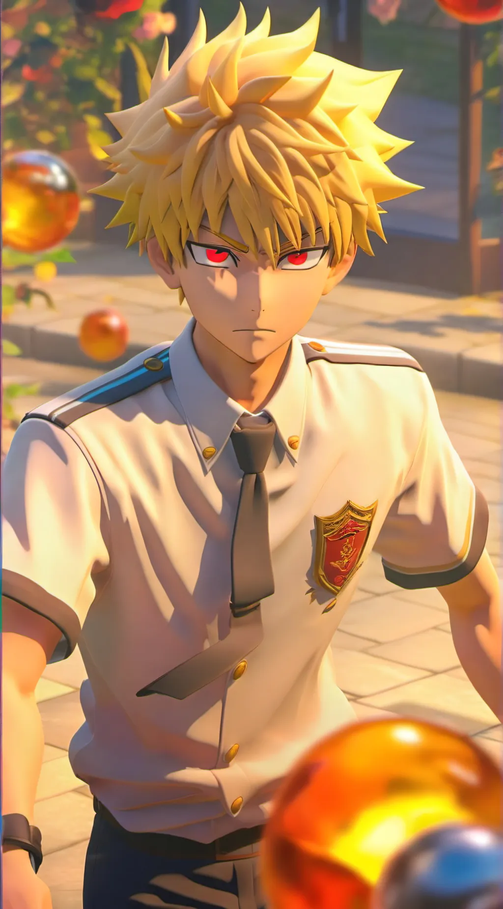 ai character: Bakugo  background