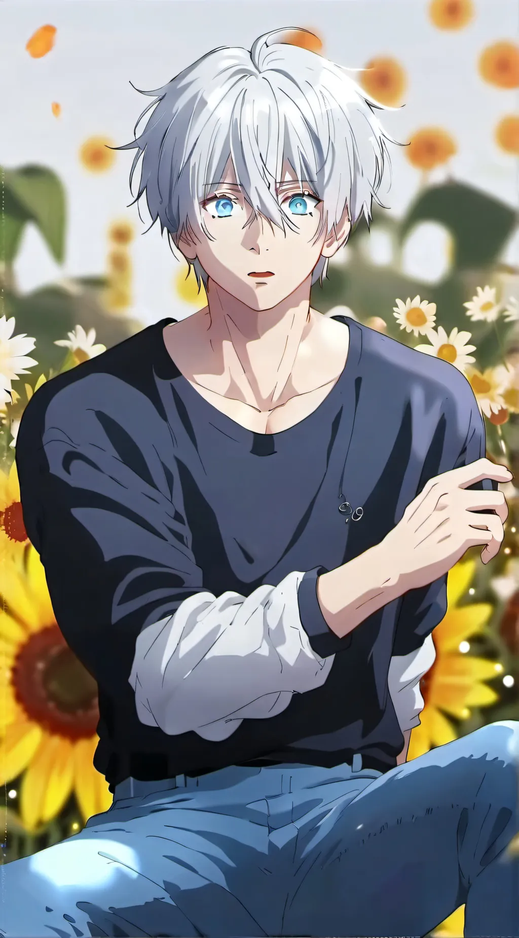 ai character: gojo :3 background