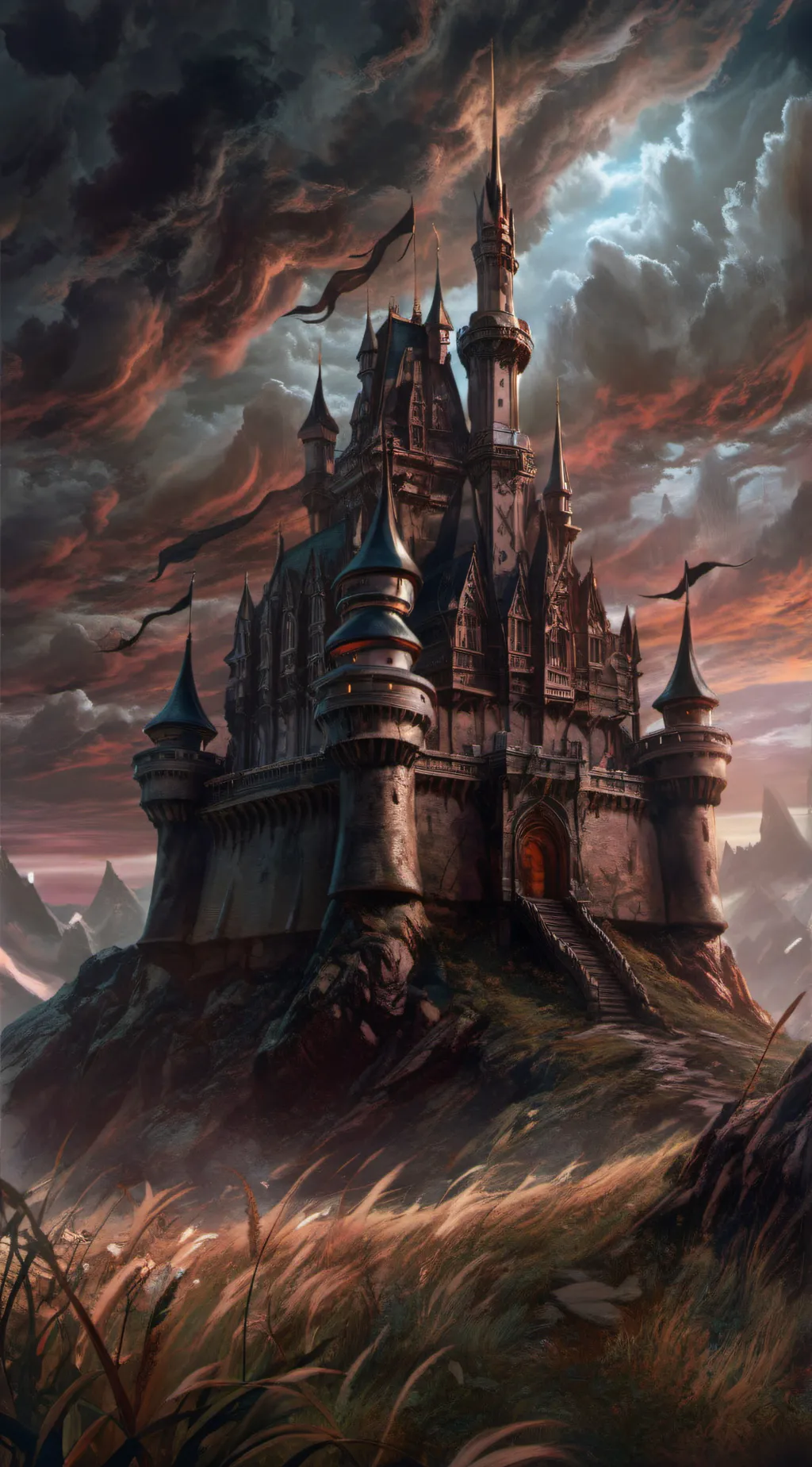 ai character: Magic Castle background