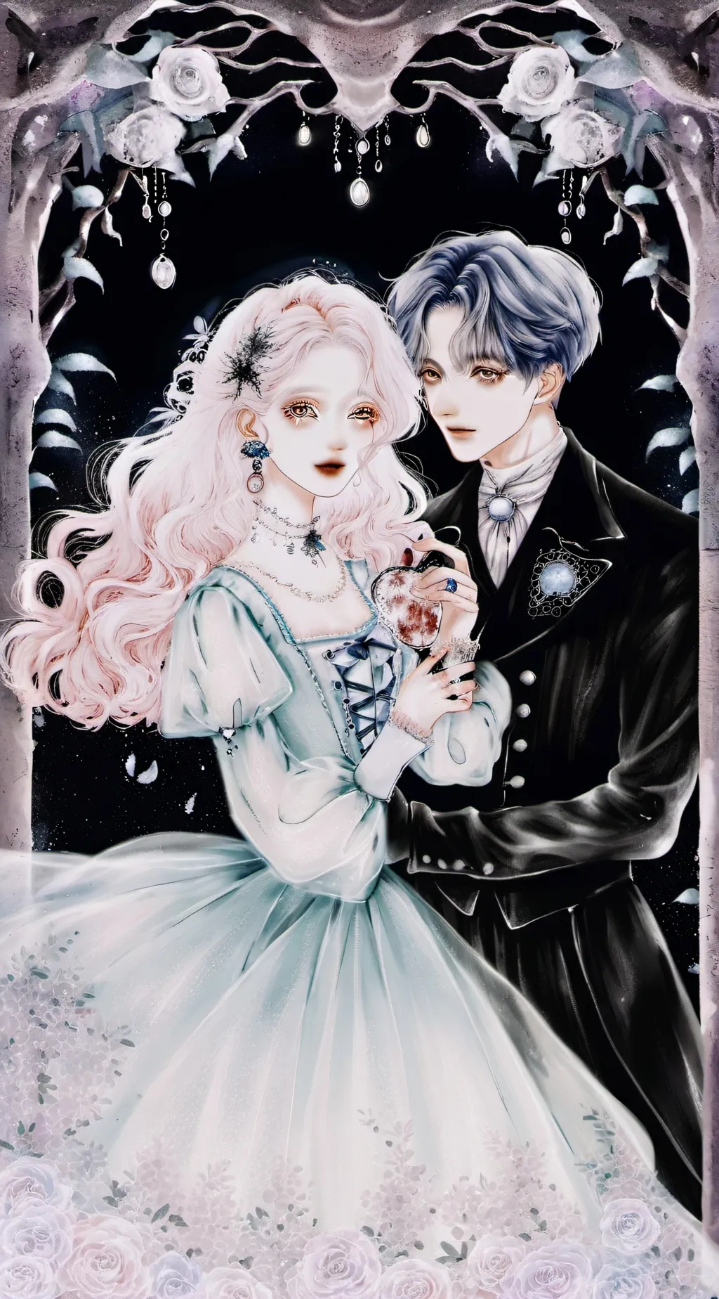 ai character: Lucas and Maya background