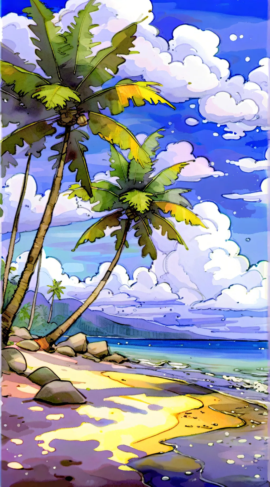 ai character: ~HH Beach Day!~ background