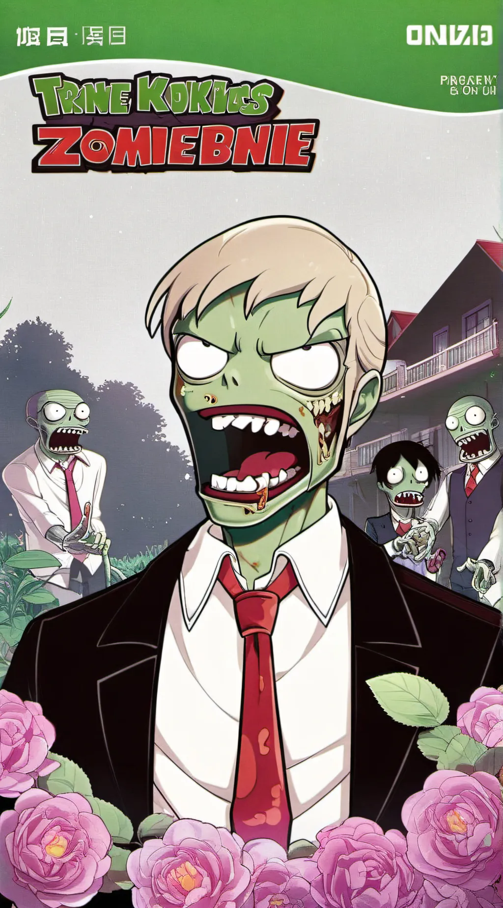 ai character: Plants VS zombies  background