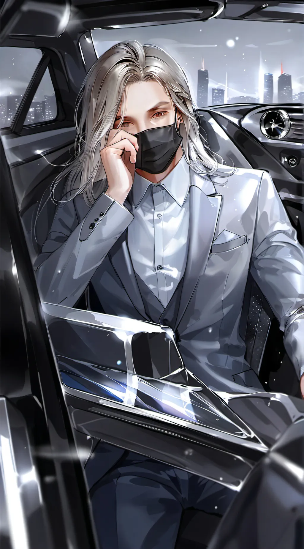 ai character: skz roller coaster background