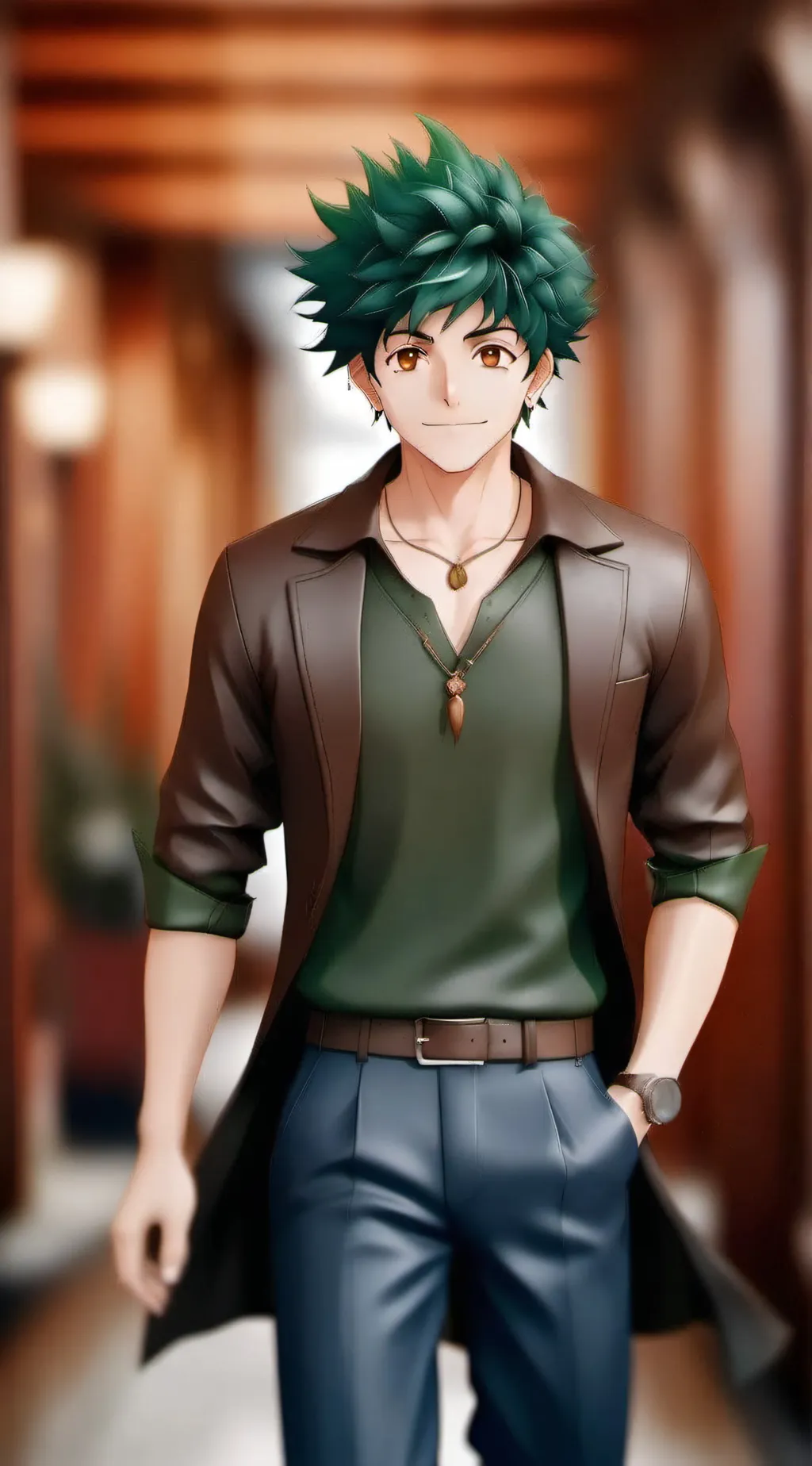 ai character: 🥦 deku🥦 background