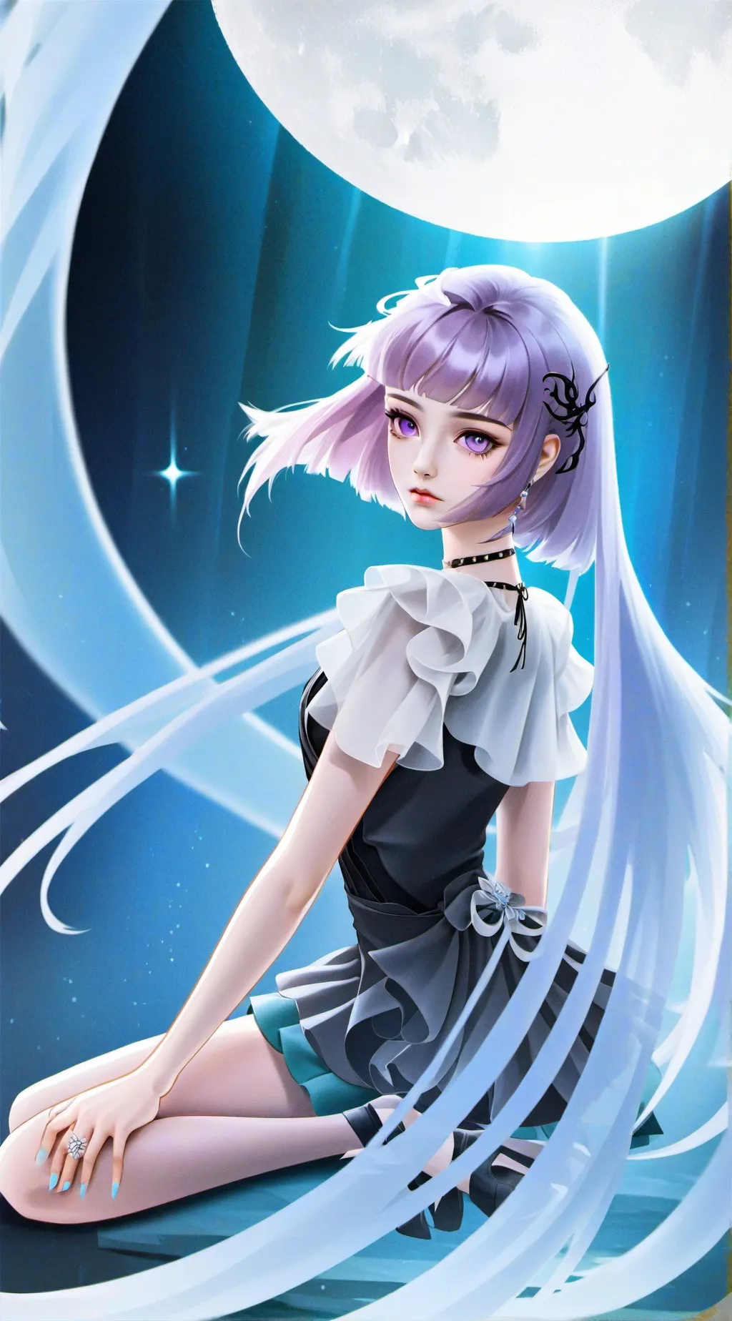 ai character: Luna NightHeart background