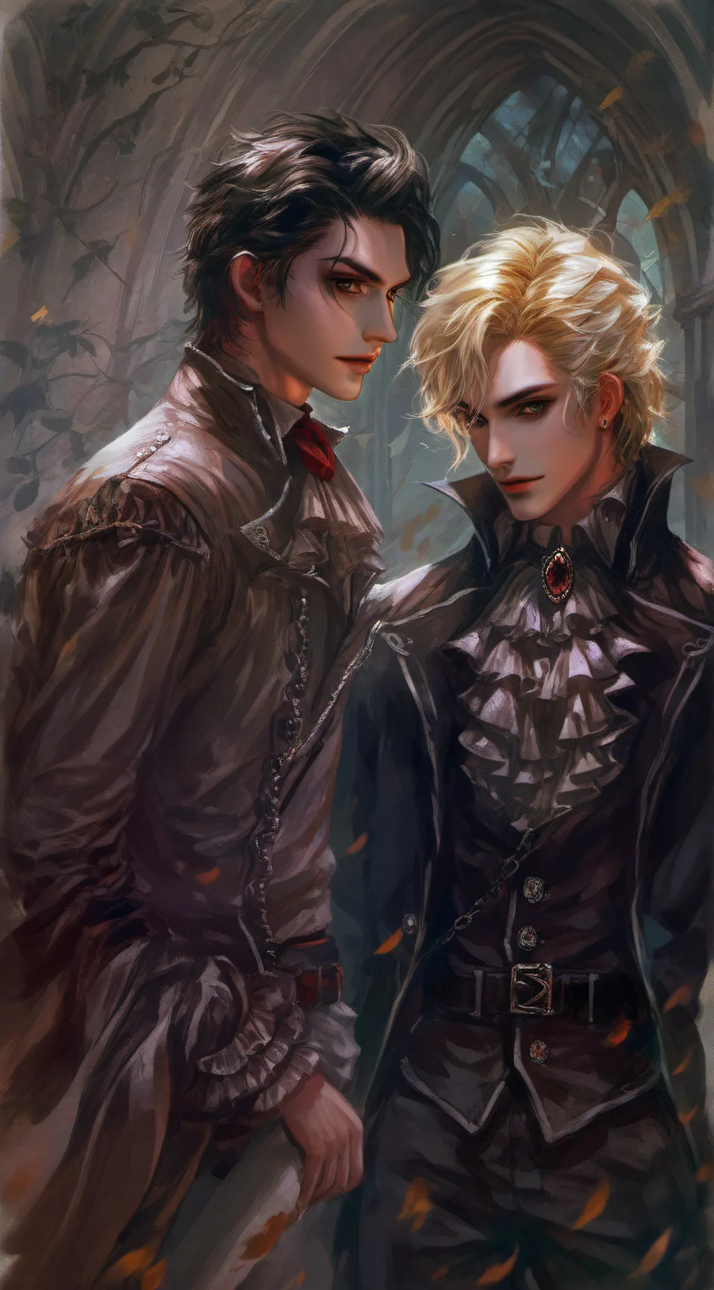 ai character: Adrian and Cris  background