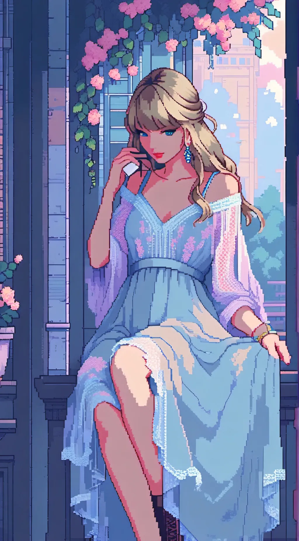 ai character: taylor swift 1989  background