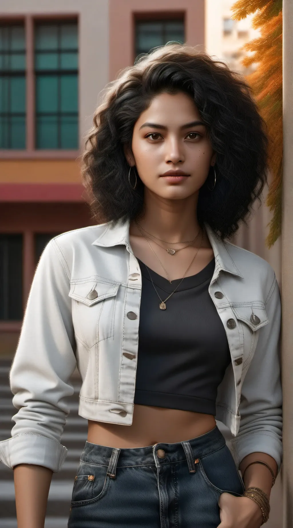 ai character: Morena  background