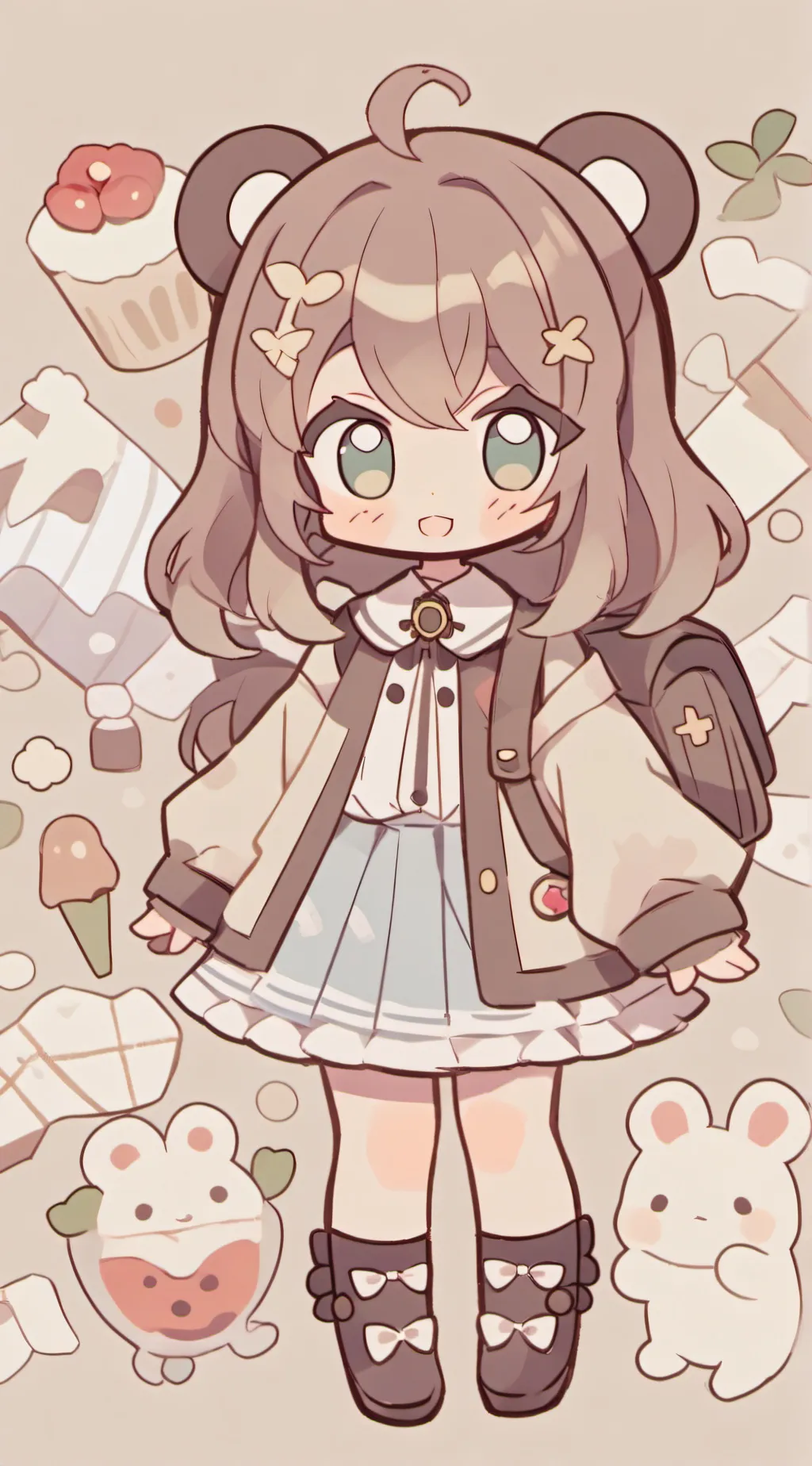 ai character: tax meme background