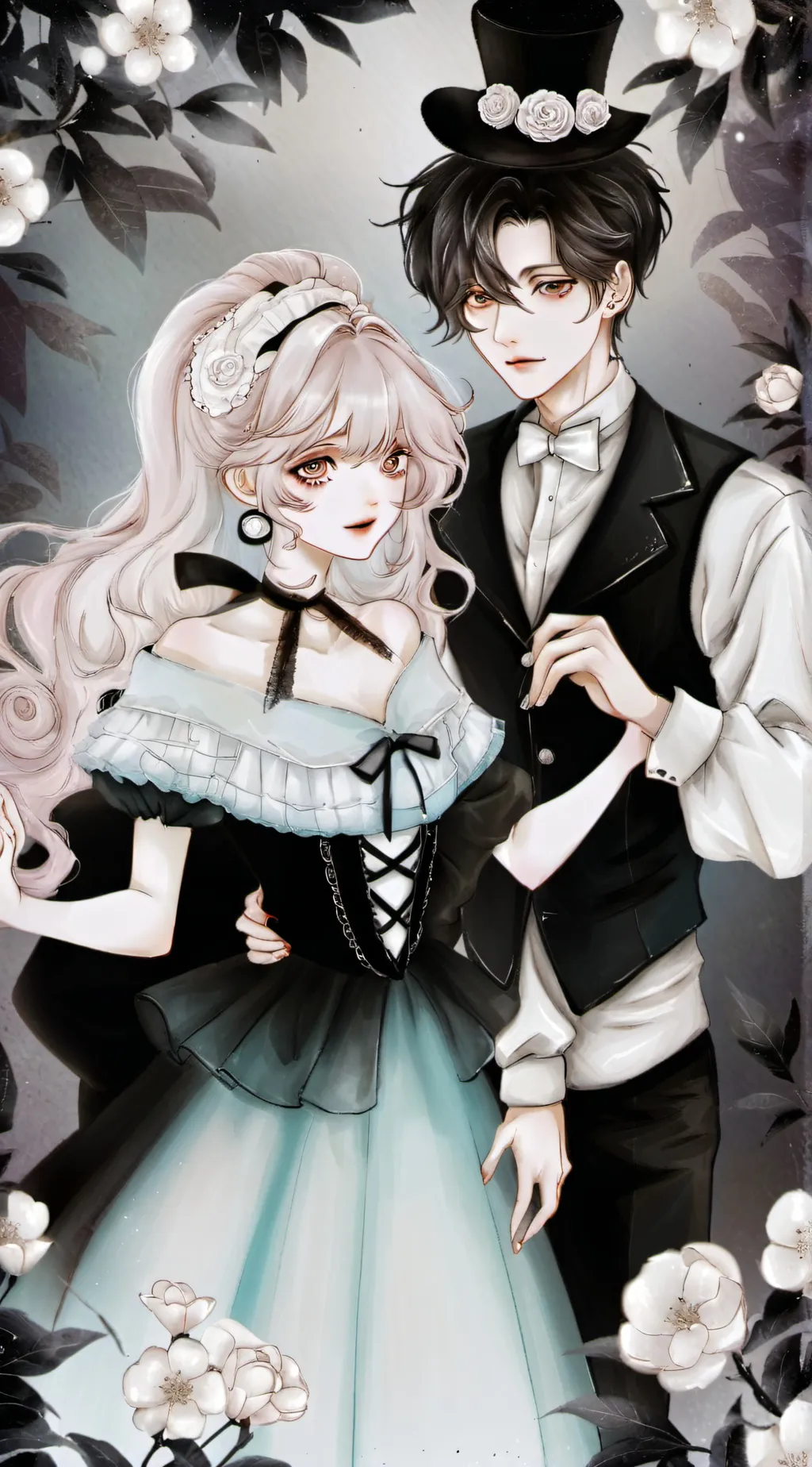 ai character: Hazbin x love song background