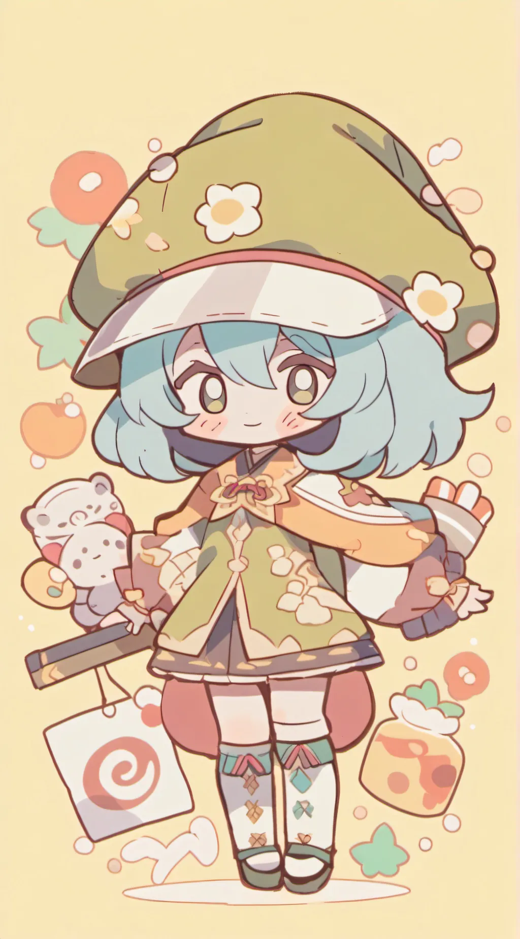 ai character: Mush-Mush background