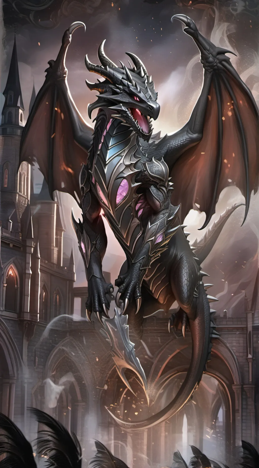 ai character: Dragon background