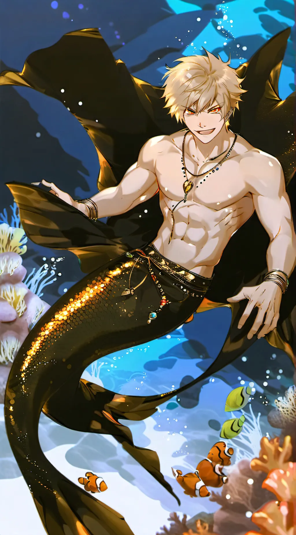 ai character: merman bakugo background