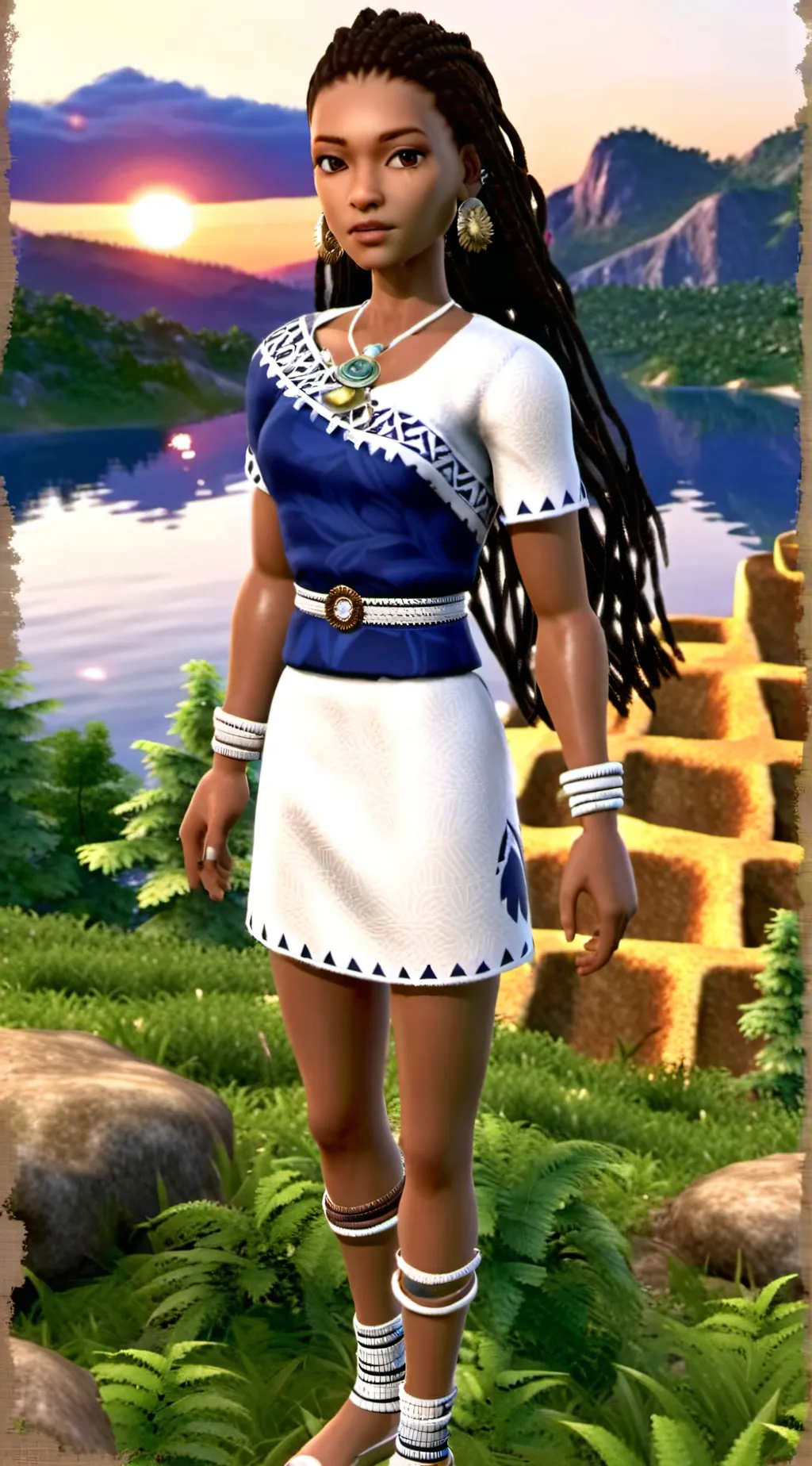 ai character: Zeena  background