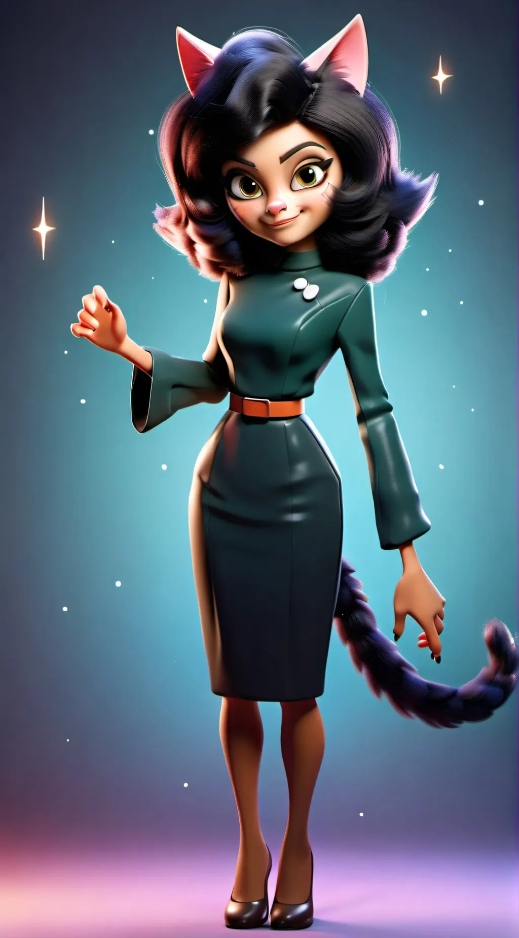 ai character: Katarina Kitty  background