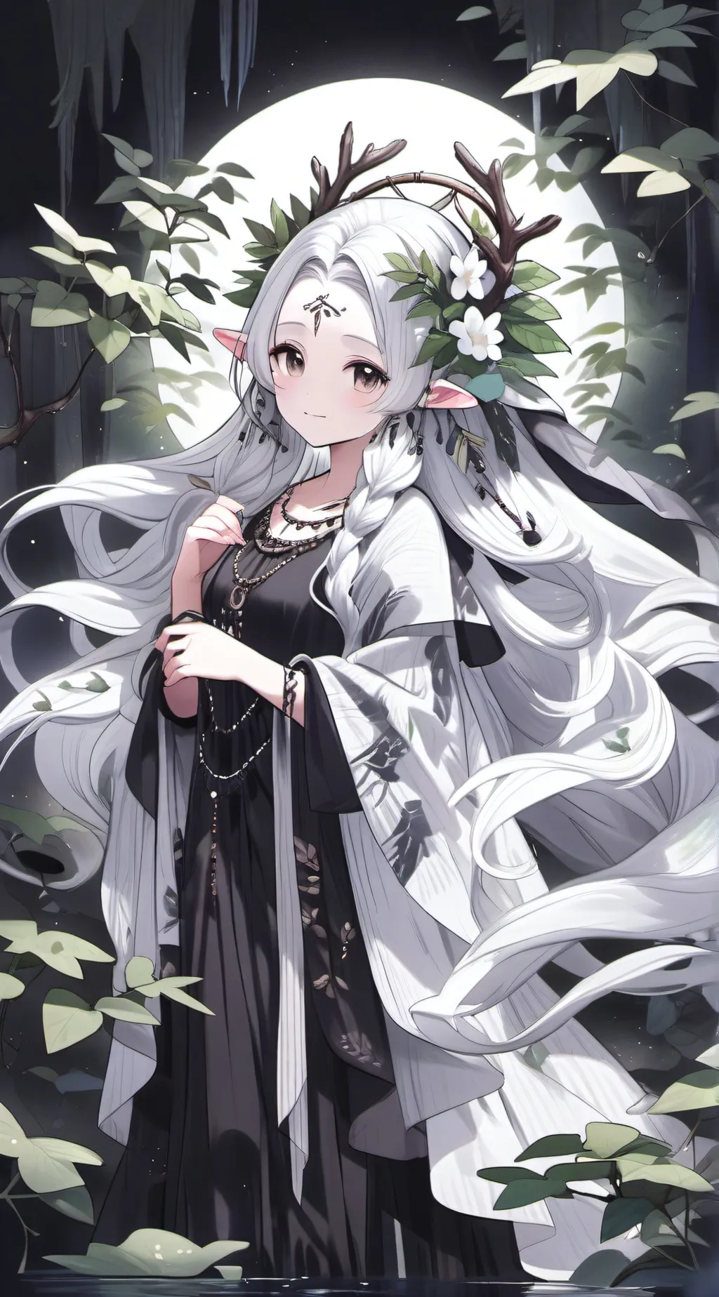 ai character: Luna background