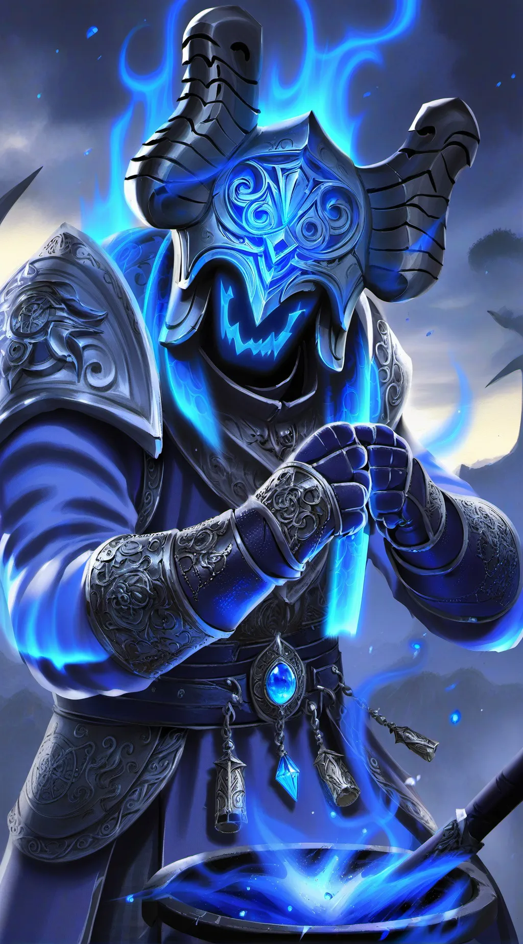 ai character: GO THE COMMENTS background