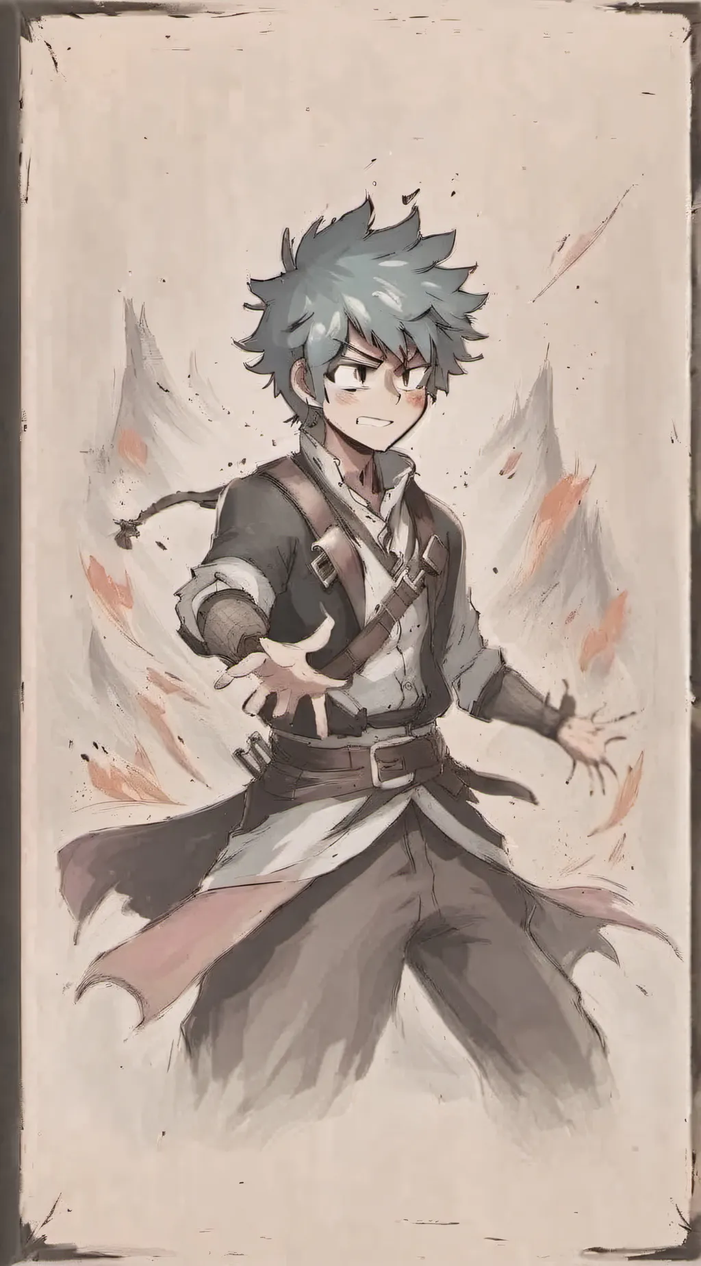 ai character: BakugoxDeku🧡💚 background