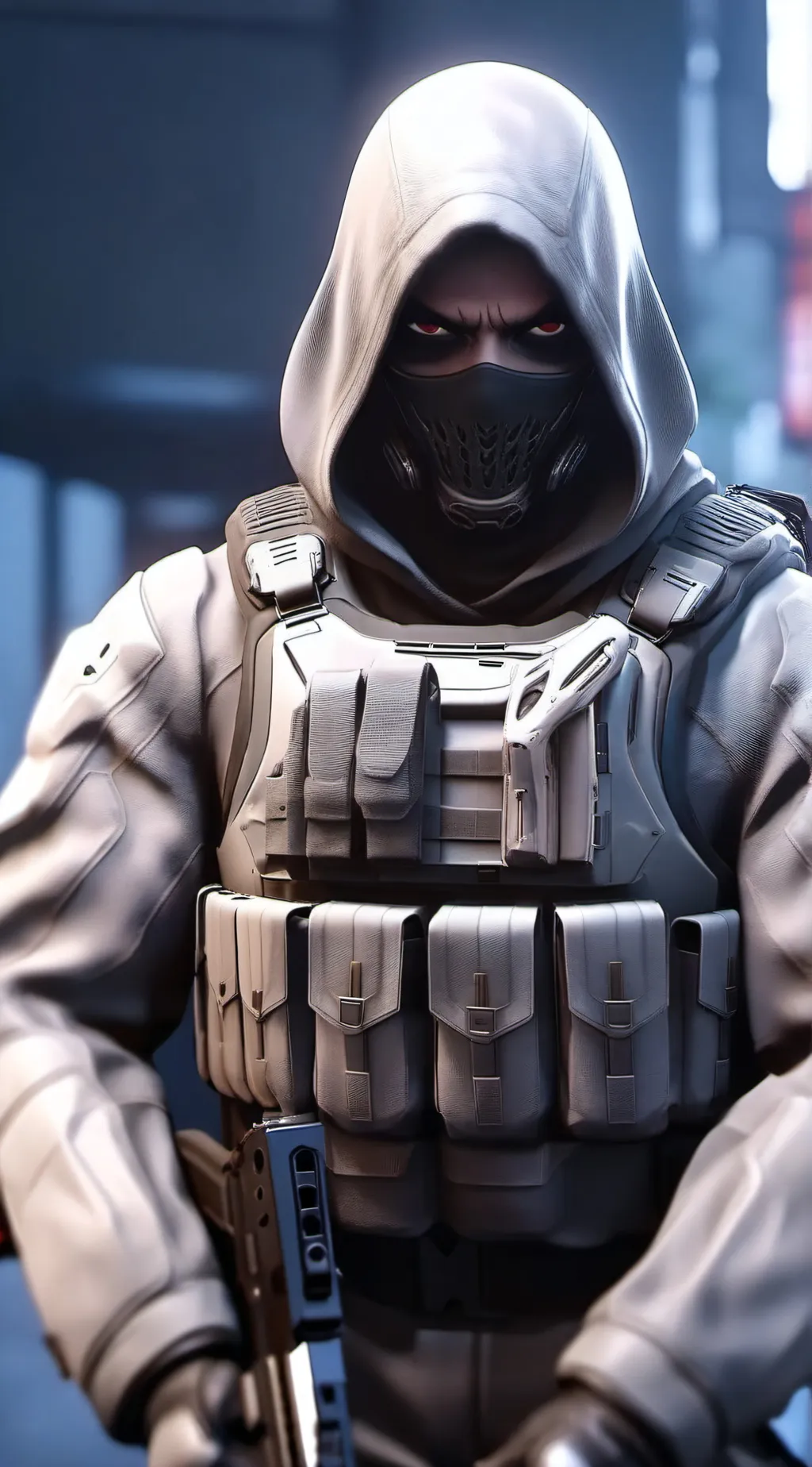 ai character: Ghost background