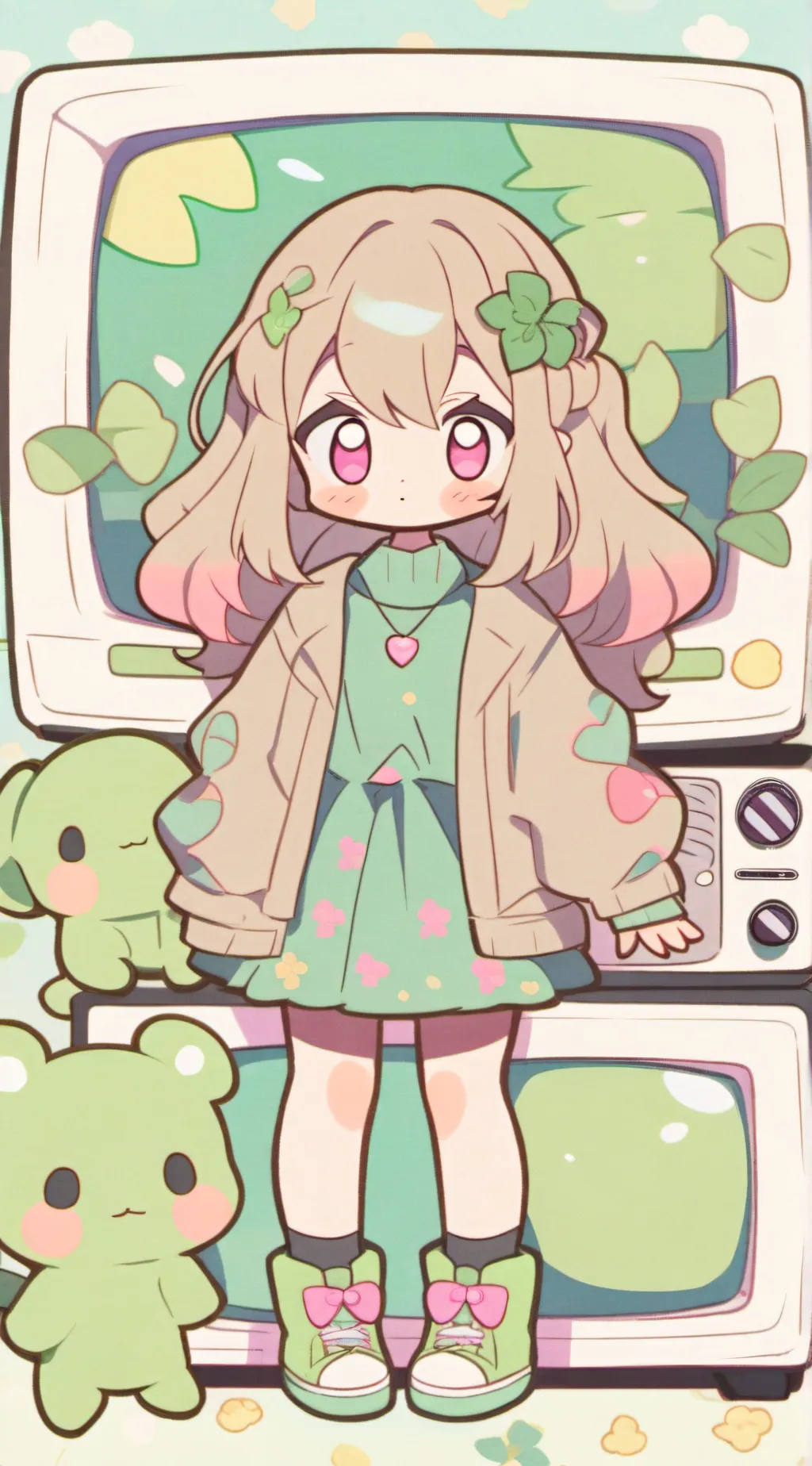 ai character: dogday&catnap myth background