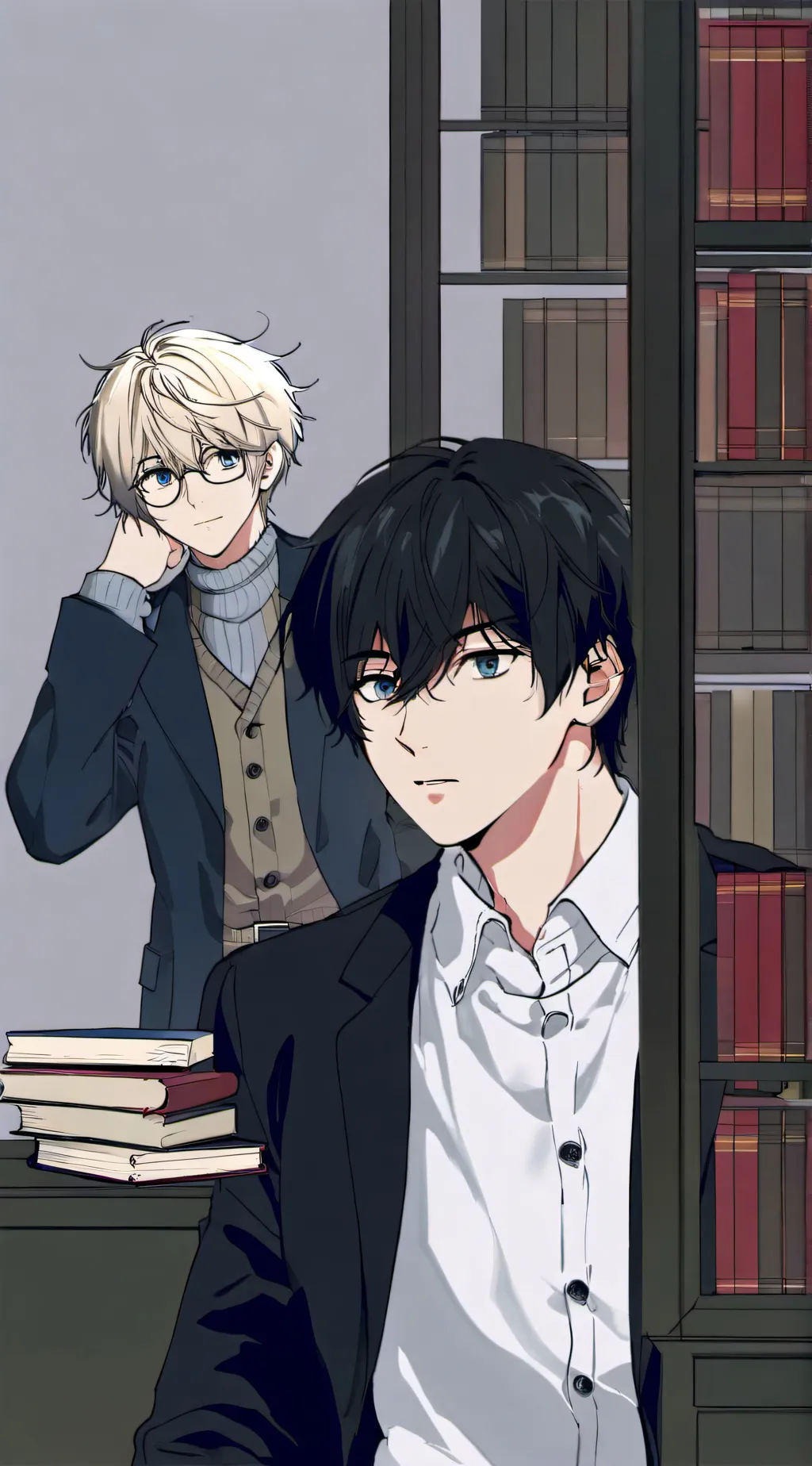 ai character: Brandon & Shinkai  background