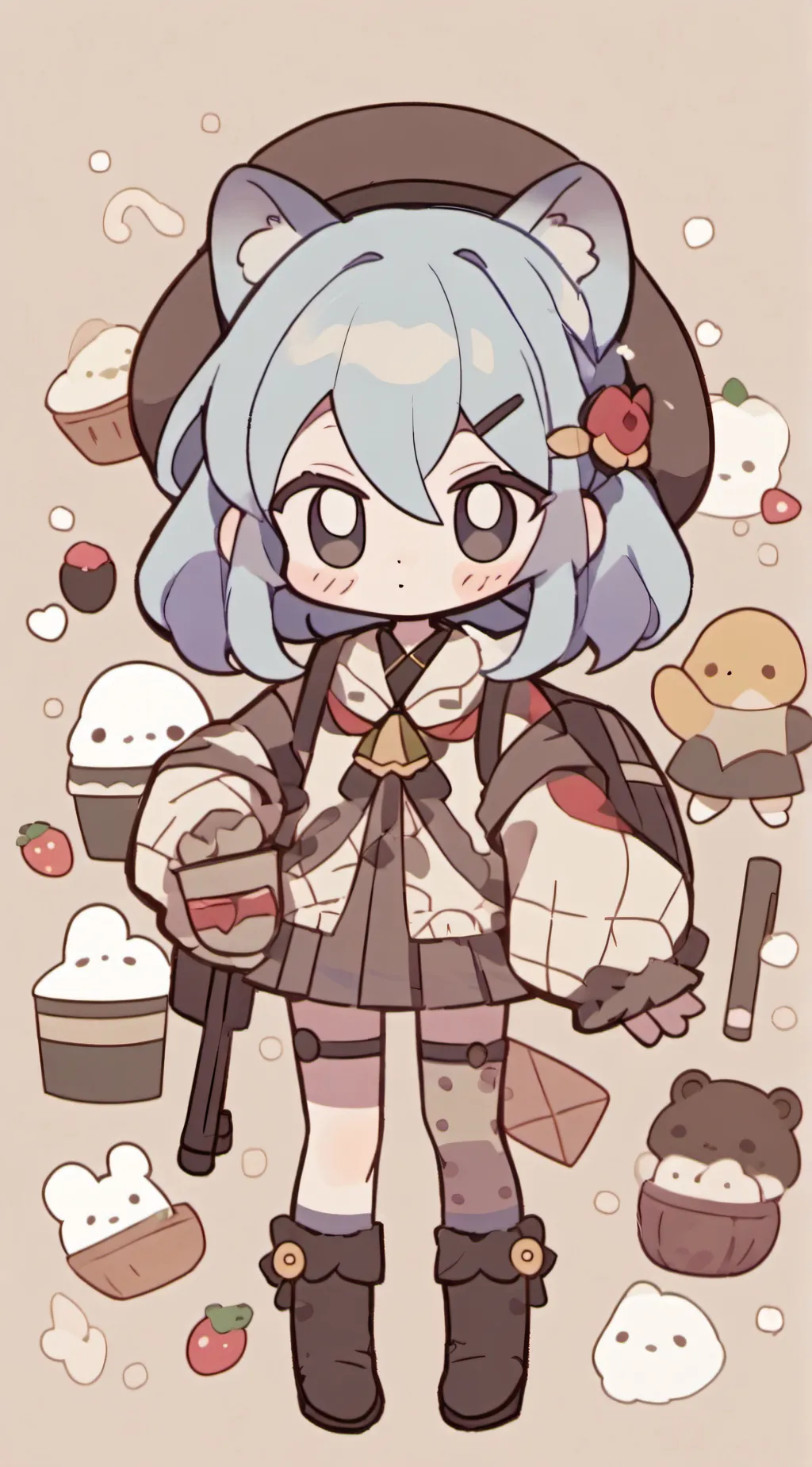 ai character: snacky background