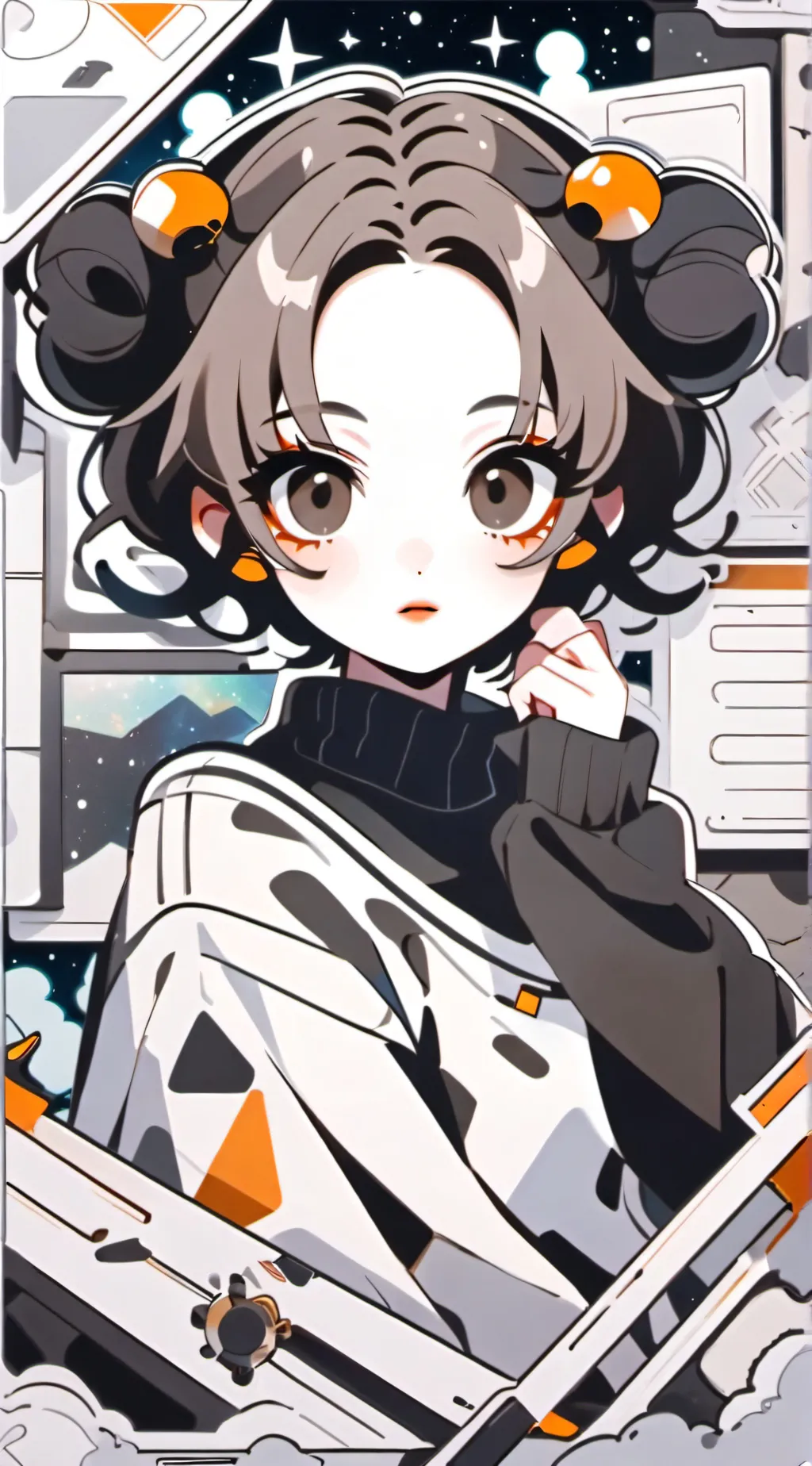 ai character: MHA beach!  background