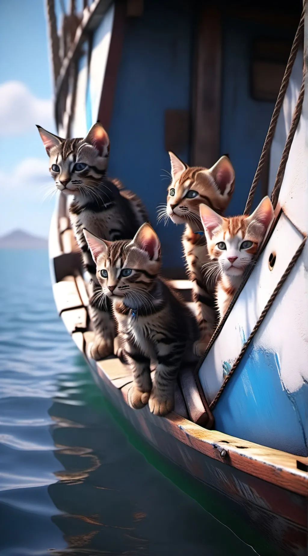 ai character: Baby kittens  background