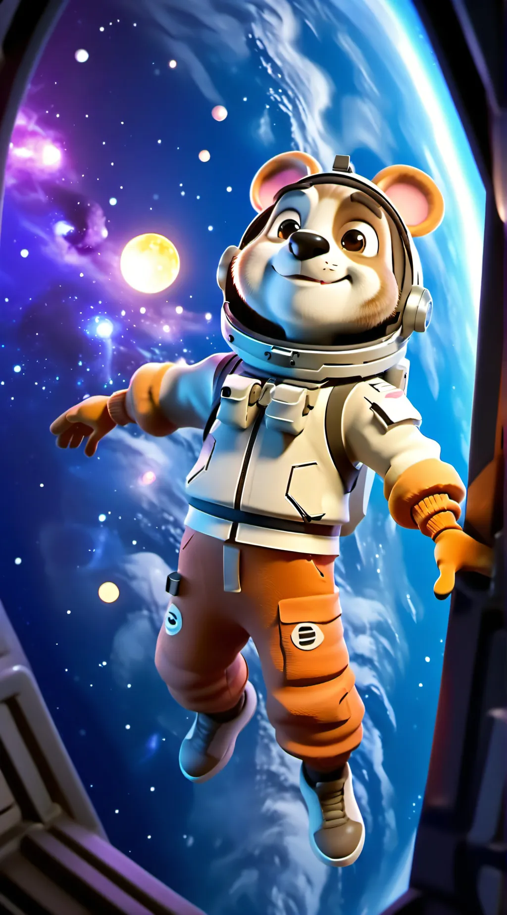 ai character: Squirrel cheeks background