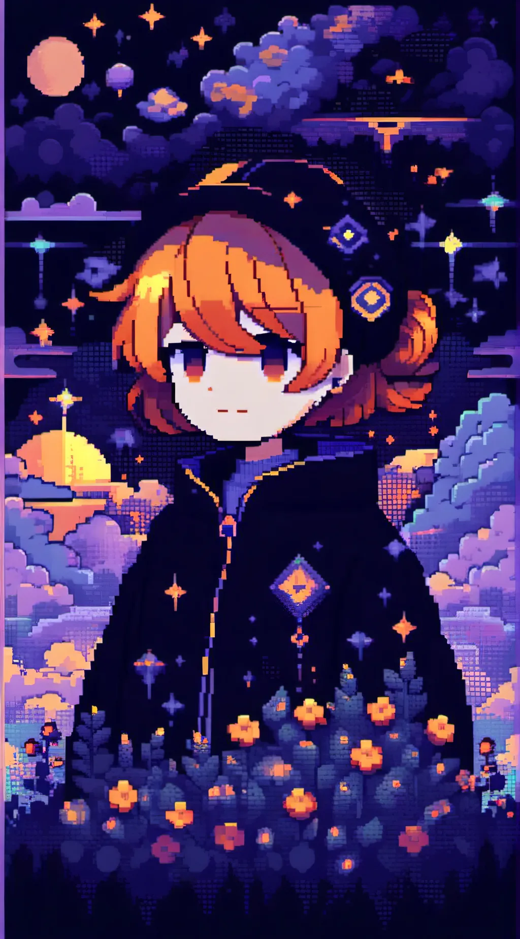 ai character: Acorn hair background