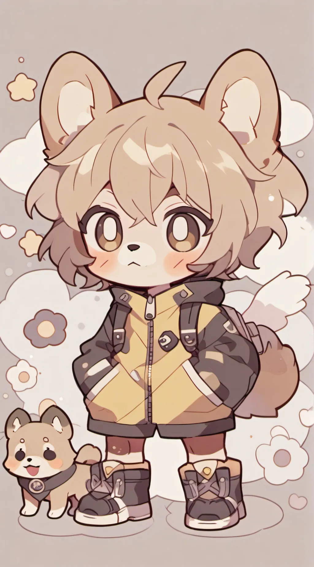 ai character: Dogday  background