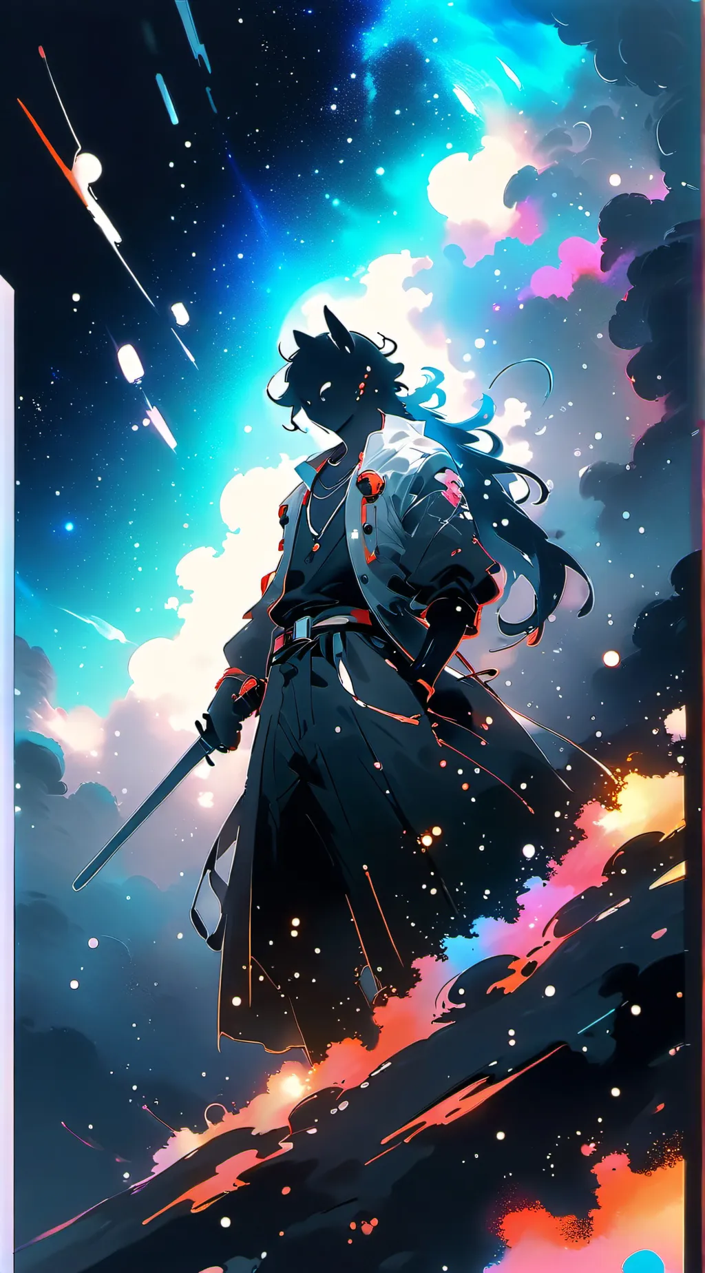 ai character: ANNOUNCEMENT!  background