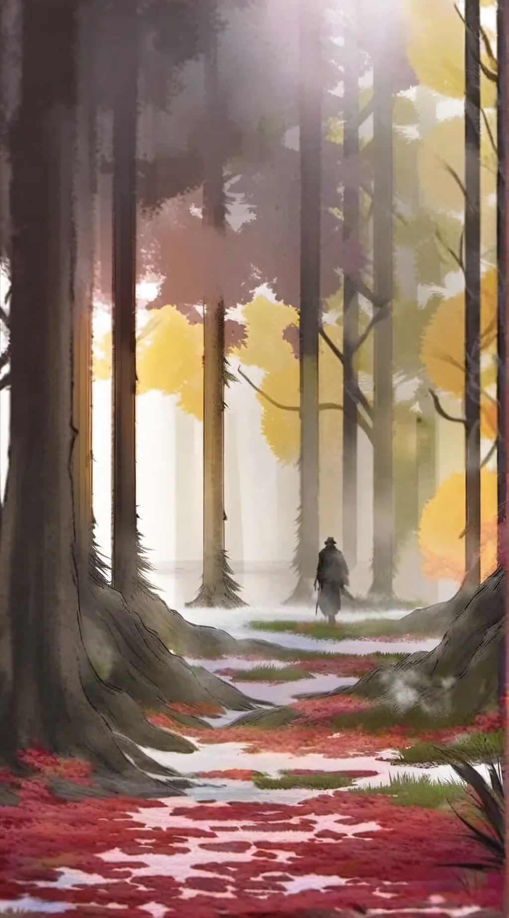 ai character: LIGHT FANTASY background