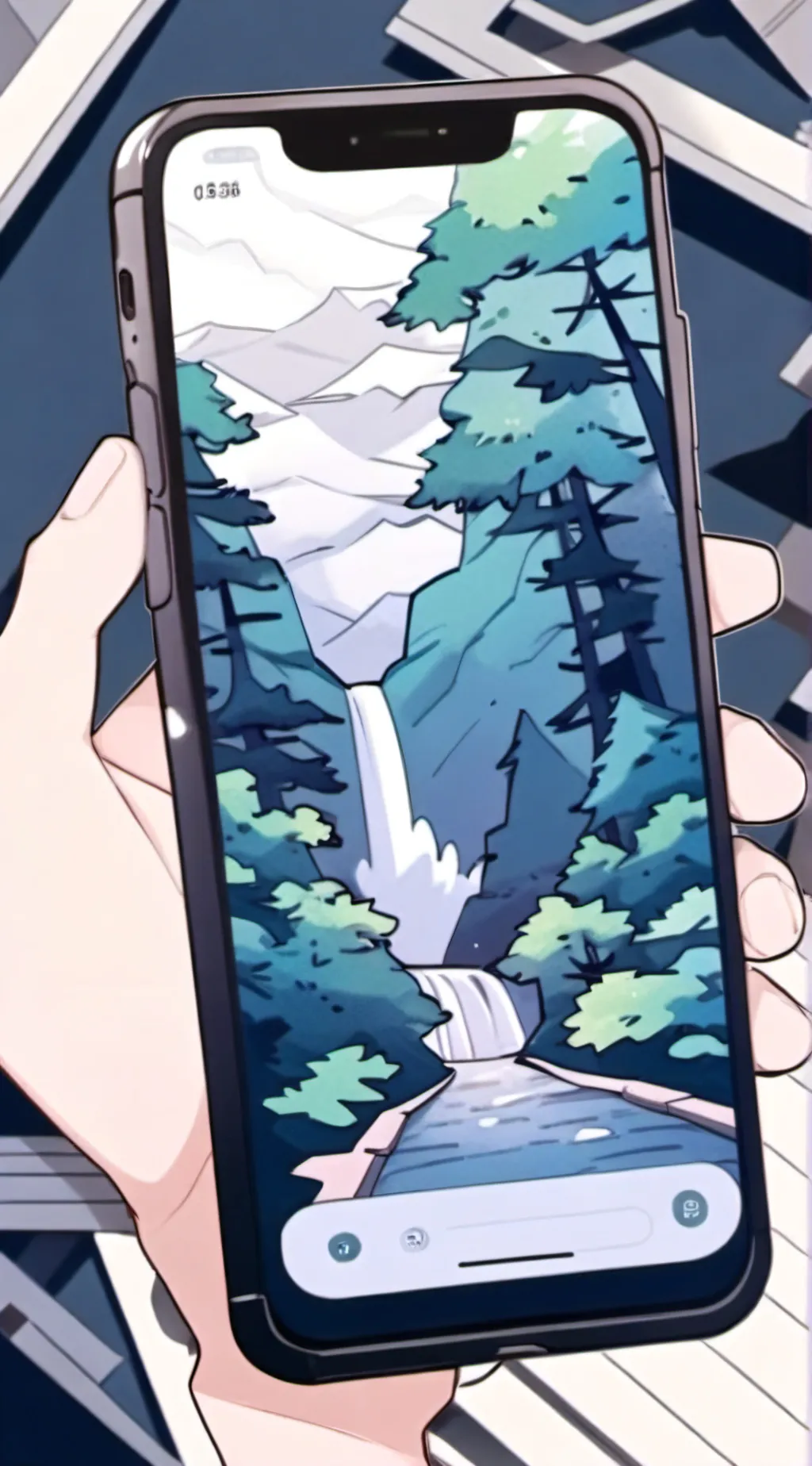 ai character: your phone background