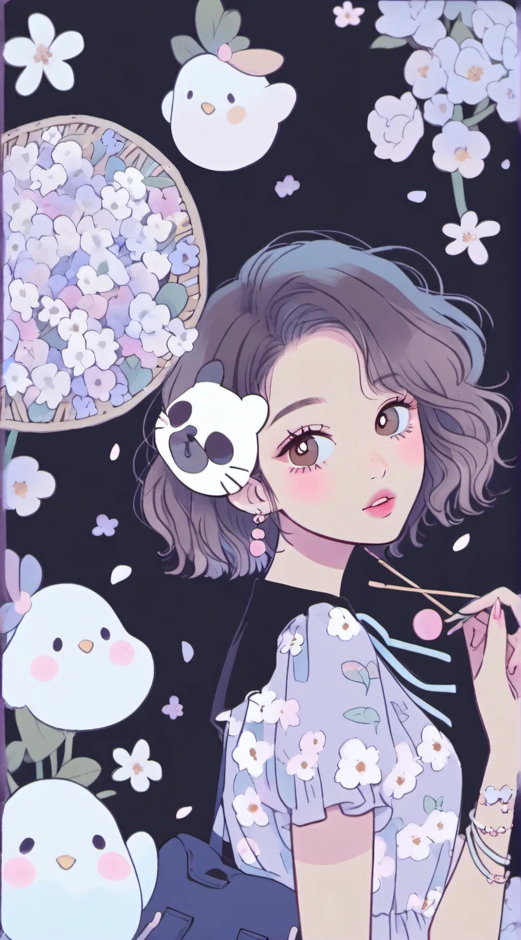 ai character: Crystal background